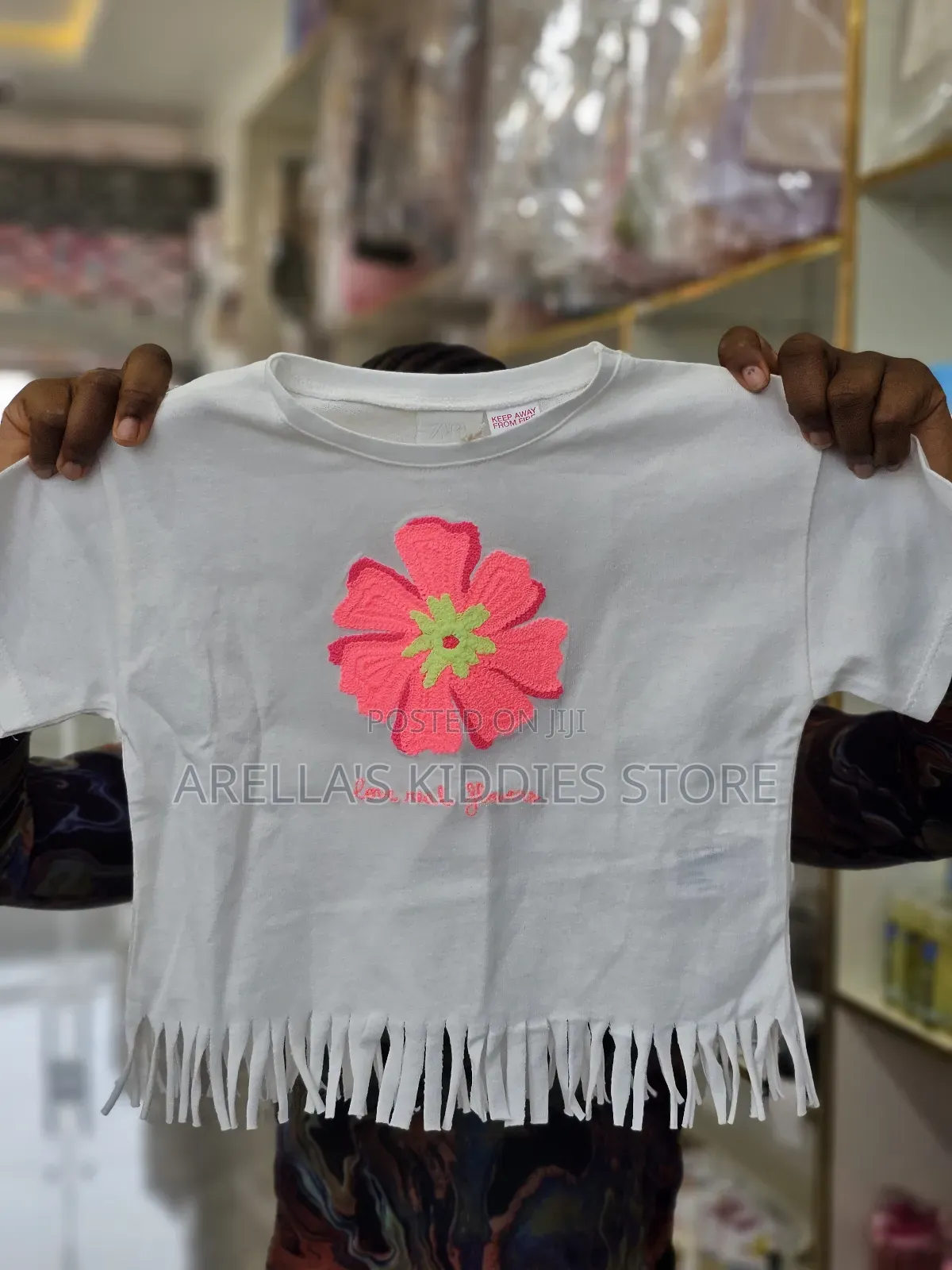 Zare Fringed Embroidered T-Shirt
