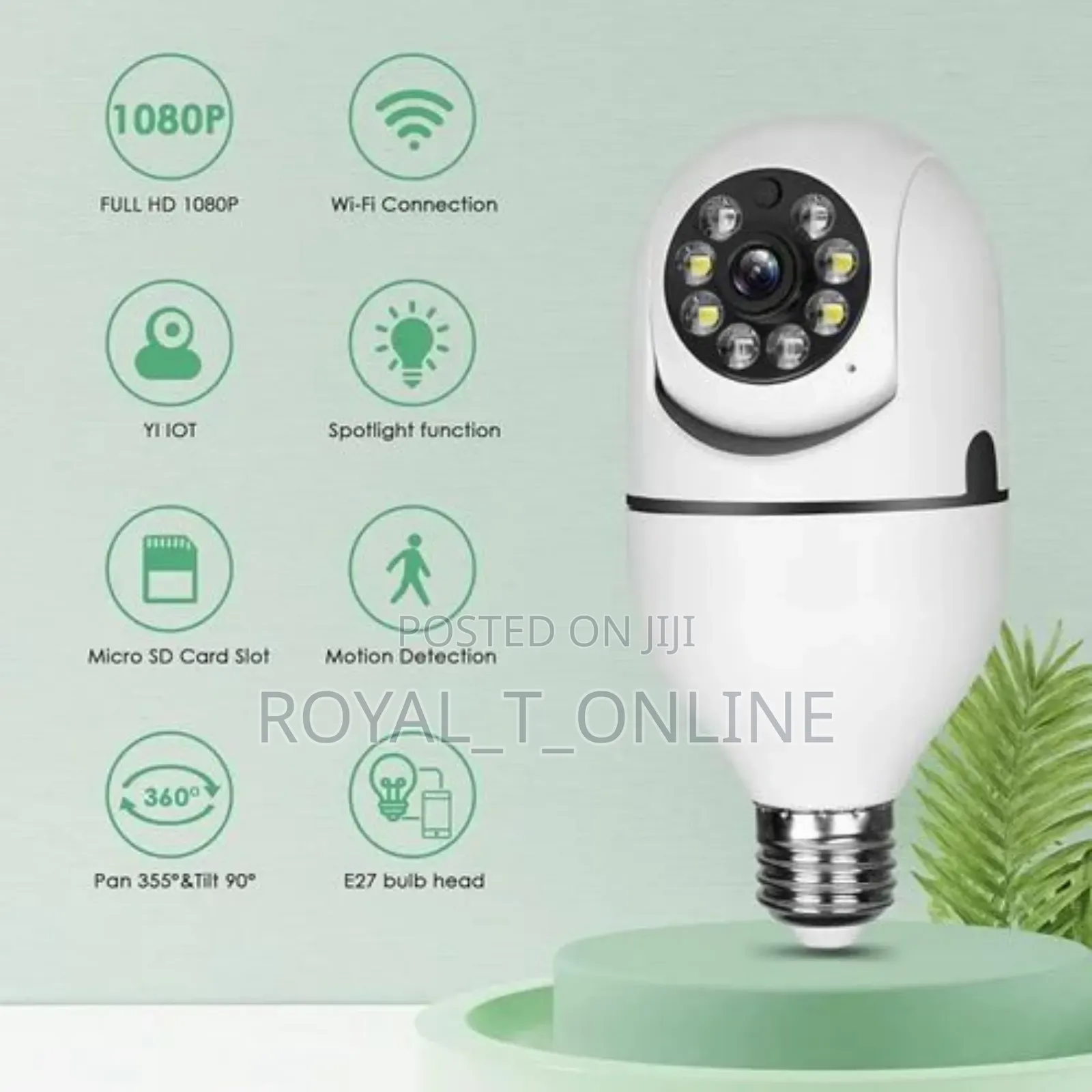 Wifi Cctv Bulb Camera. Panorama Spy Camera In Abuja