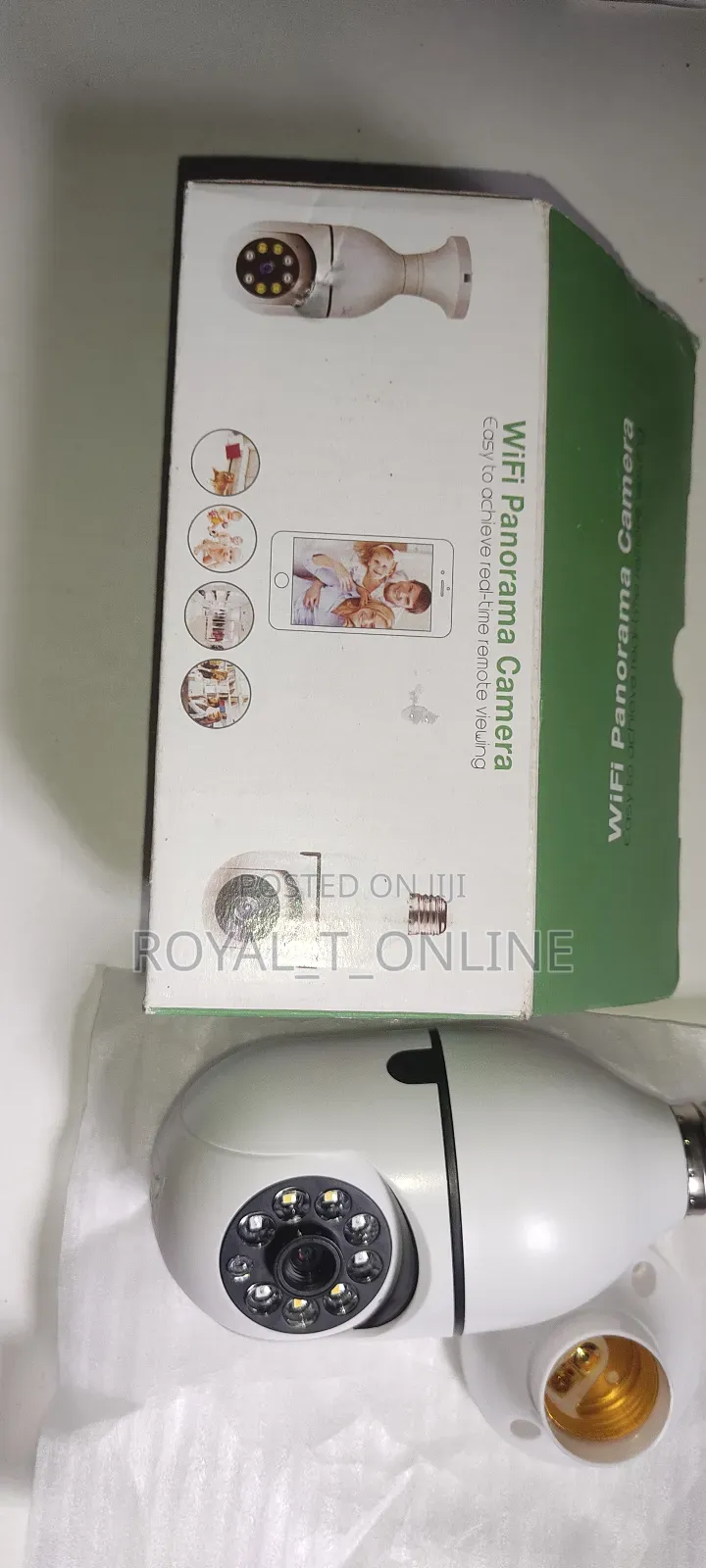 Wifi Cctv Bulb Camera. Panorama Spy Camera In Abuja