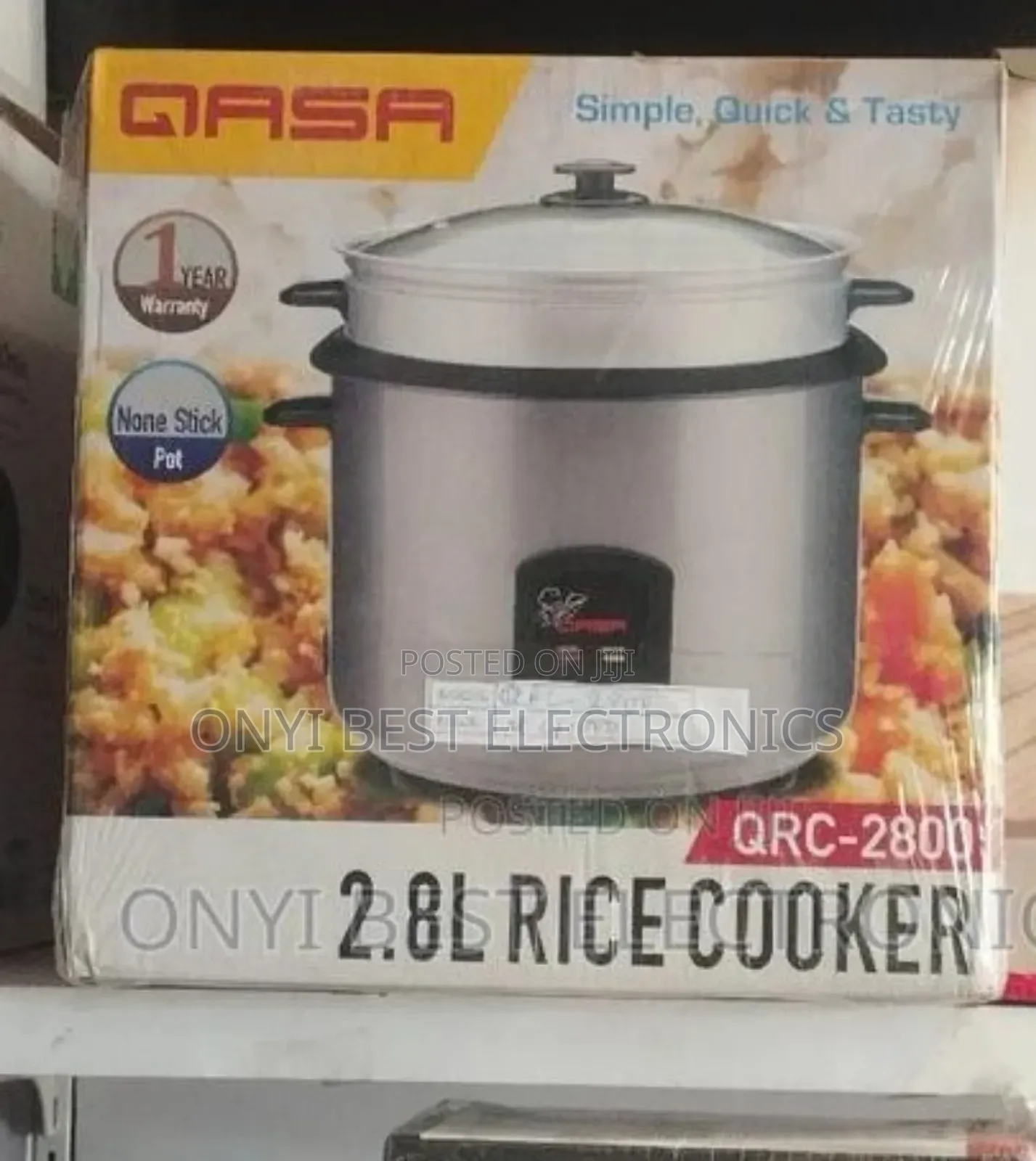 Qasa 2.8l Rice Cooker 1000w Qrc-2800