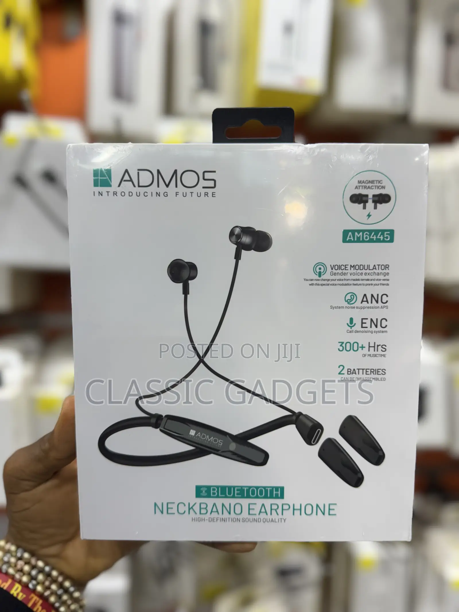 Admos Am6445 Bluetooth Neckband Wireless Anc Earphones