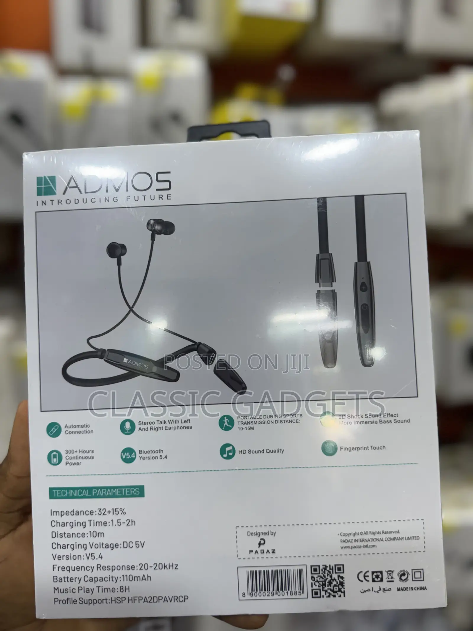 Admos Am6445 Bluetooth Neckband Wireless Anc Earphones