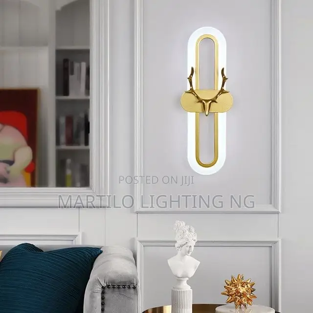 Unique Gold Wall Light for Bedside, Bedroom and Living Room