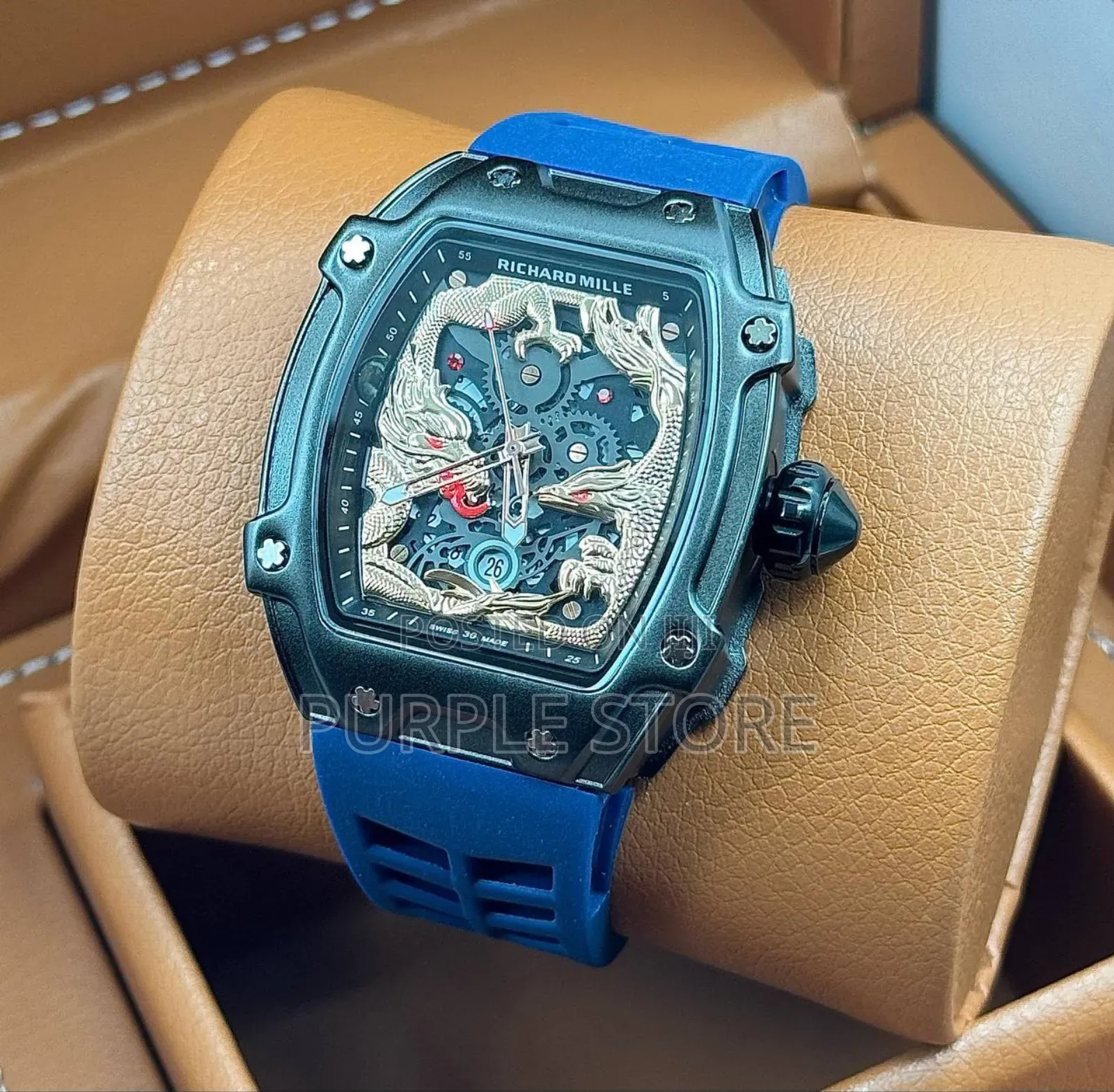 Richard Mille Quality Rubber Strap Wristwatch in Different Colours