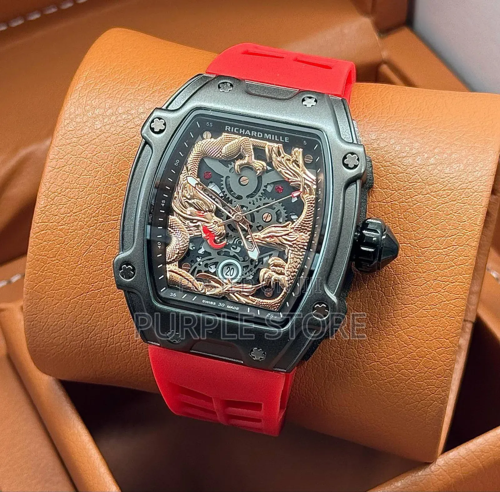 Richard Mille Quality Rubber Strap Wristwatch in Different Colours