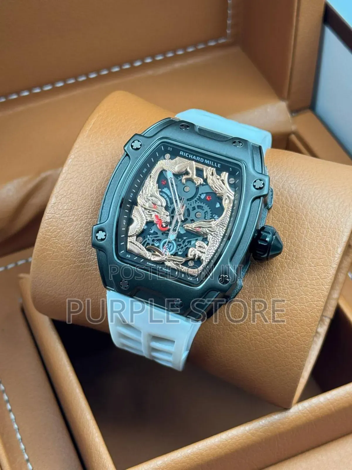 Richard Mille Quality Rubber Strap Wristwatch in Different Colours