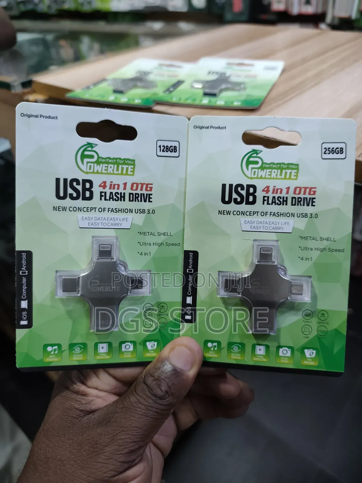 Powerlite USB 4in1 Otg Flash Drive 32gb,64gb,128gb,256gb,512gb