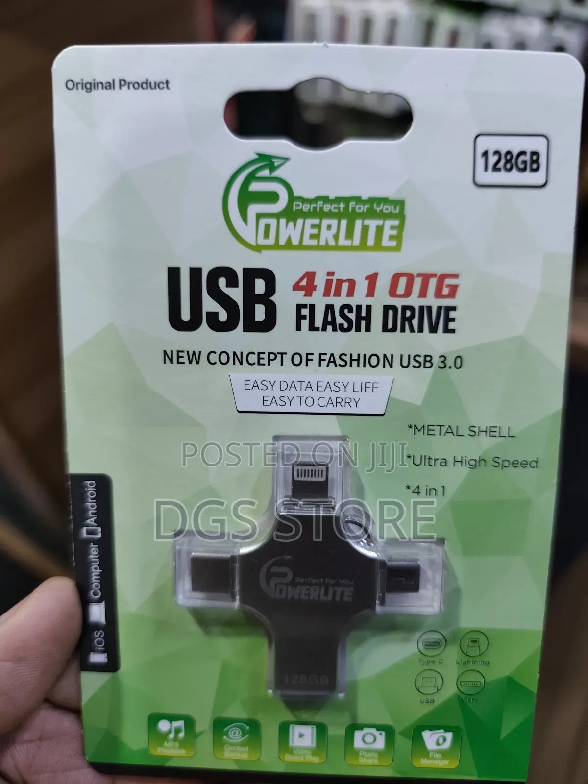 Powerlite USB 4in1 Otg Flash Drive 32gb,64gb,128gb,256gb,512gb