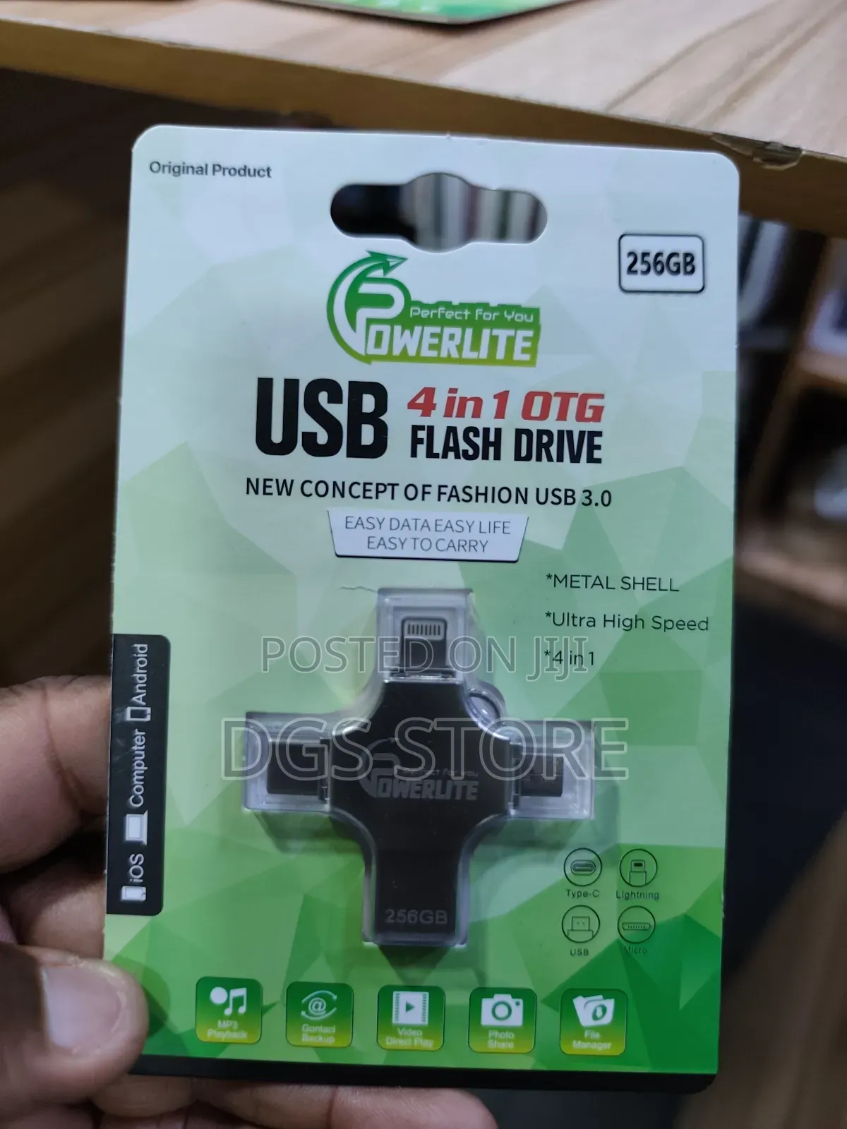 Powerlite USB 4in1 Otg Flash Drive 32gb,64gb,128gb,256gb,512gb
