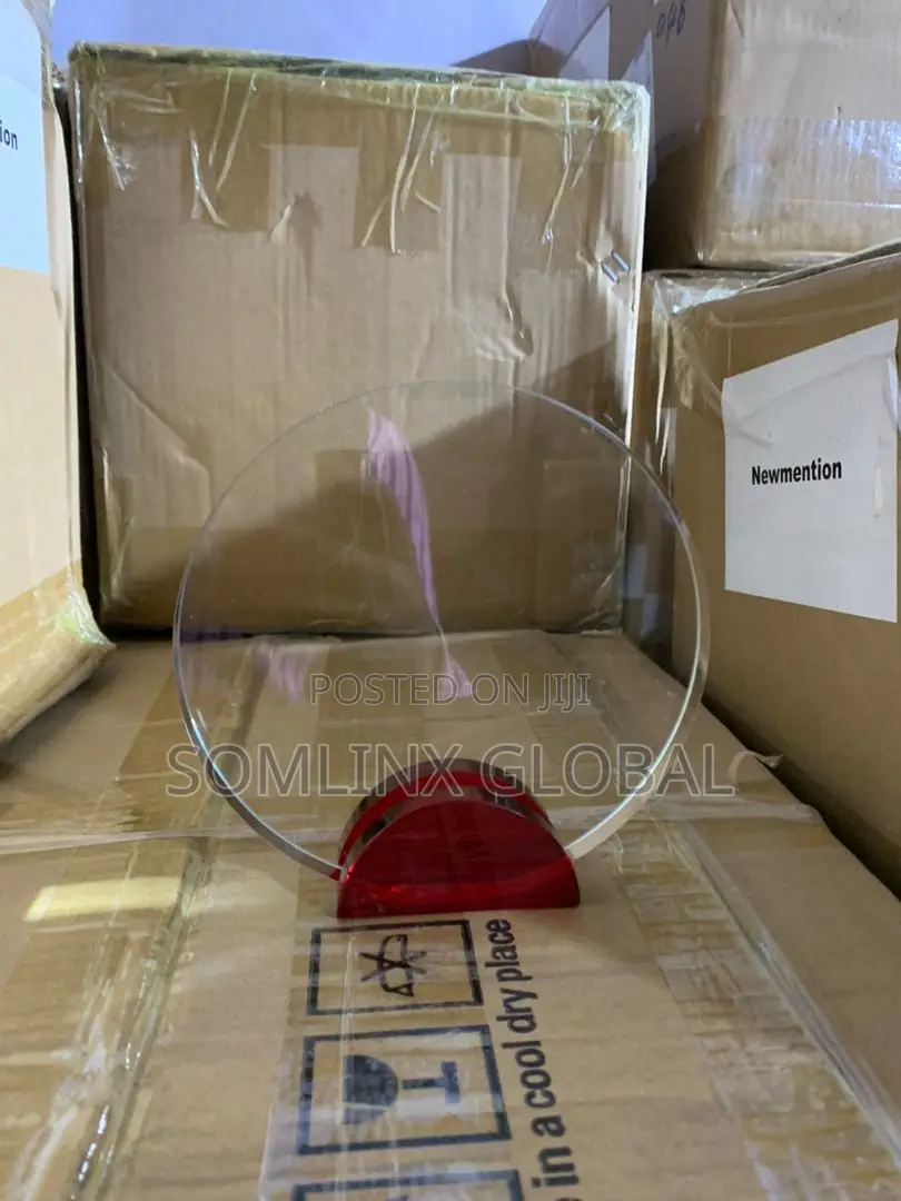 Glass Plaque With Red Base (New Design)
