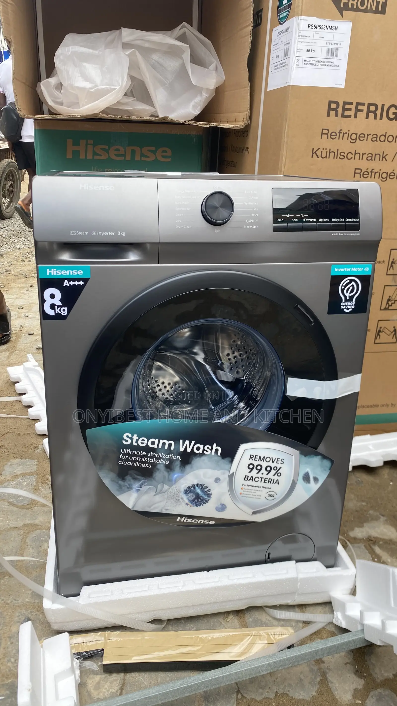 8kg Hisense Wash Rinse And Spin Automatic Washing Machine