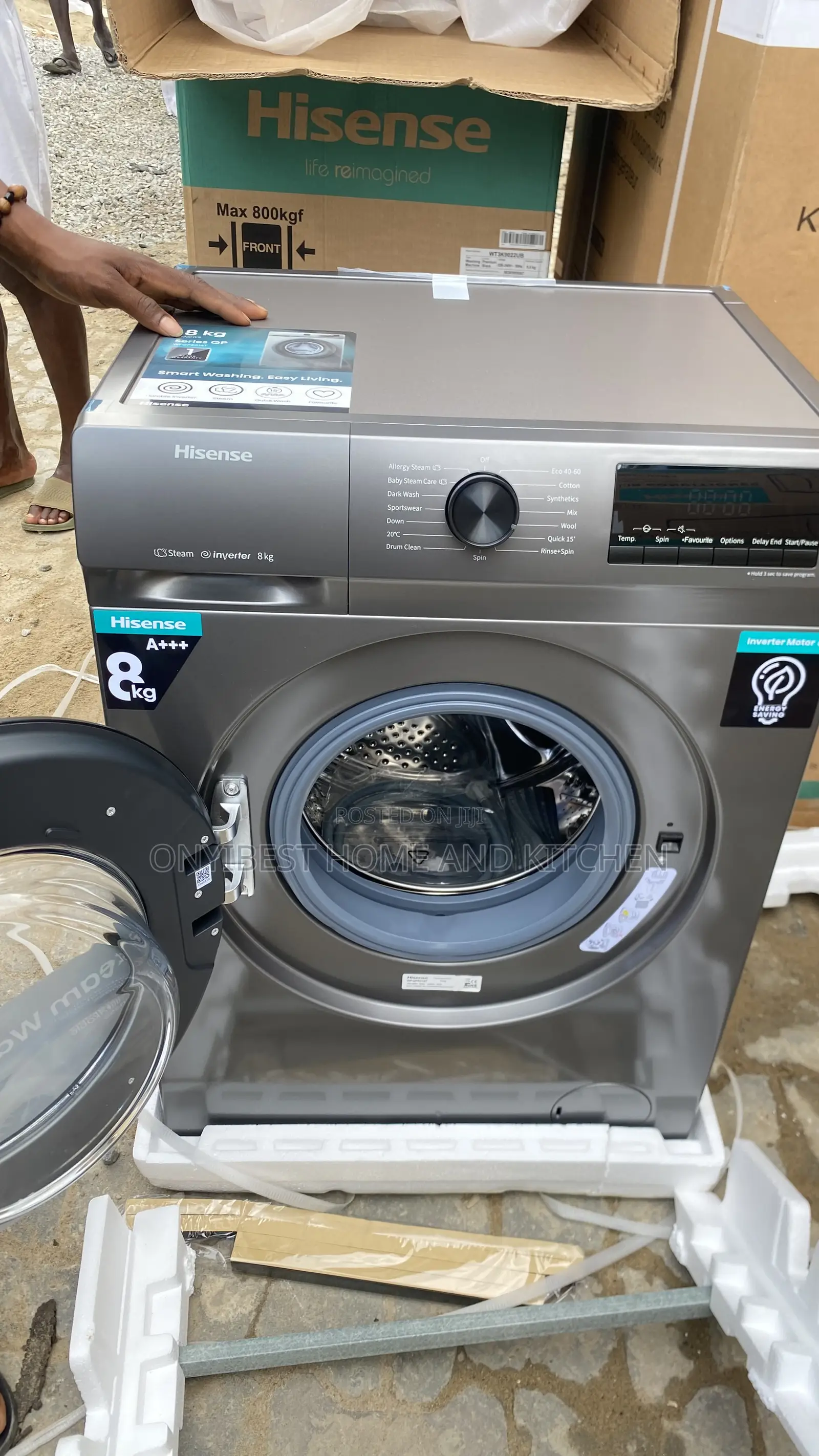 8kg Hisense Wash Rinse And Spin Automatic Washing Machine