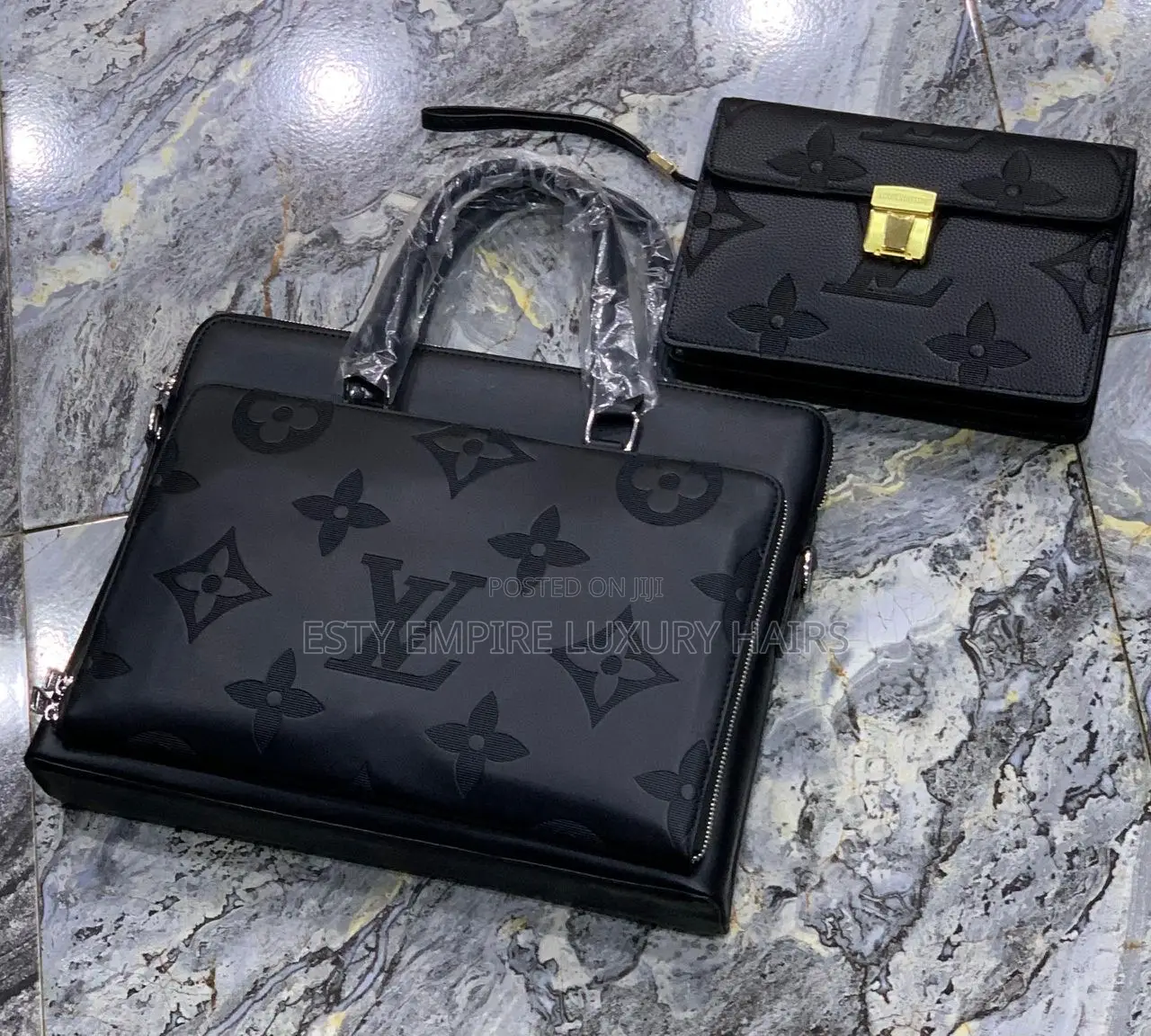 Louis Vuitton Laptop/ Official Hand Bag and Louis Vuitton Men Clutch