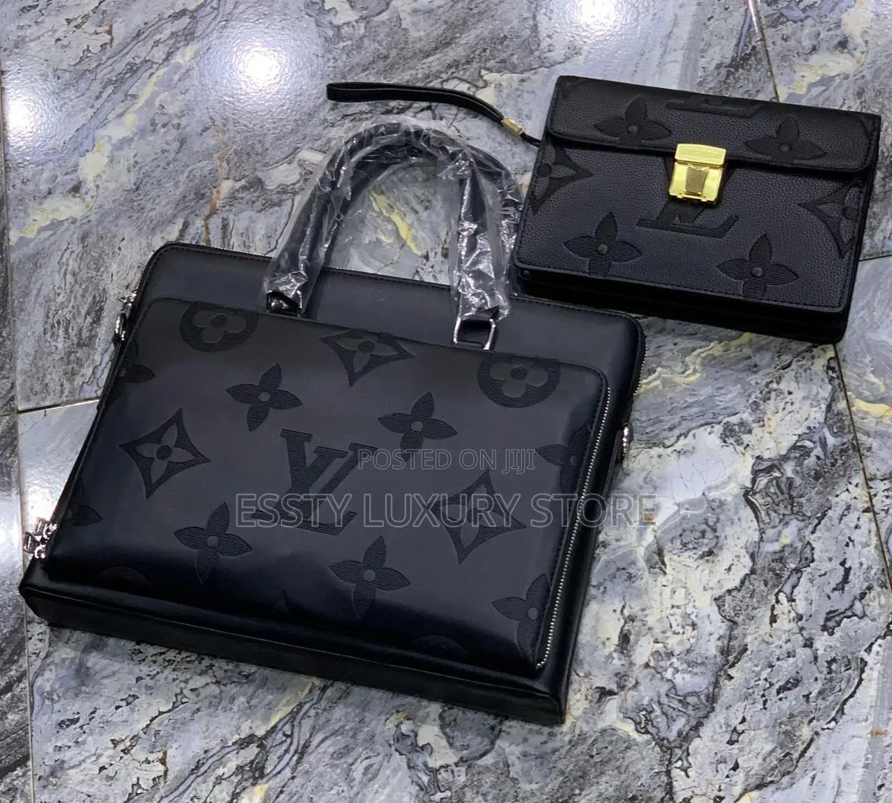 Louis Vuitton Laptop/ Official Hand Bag and Louis Vuitton Men Clutch