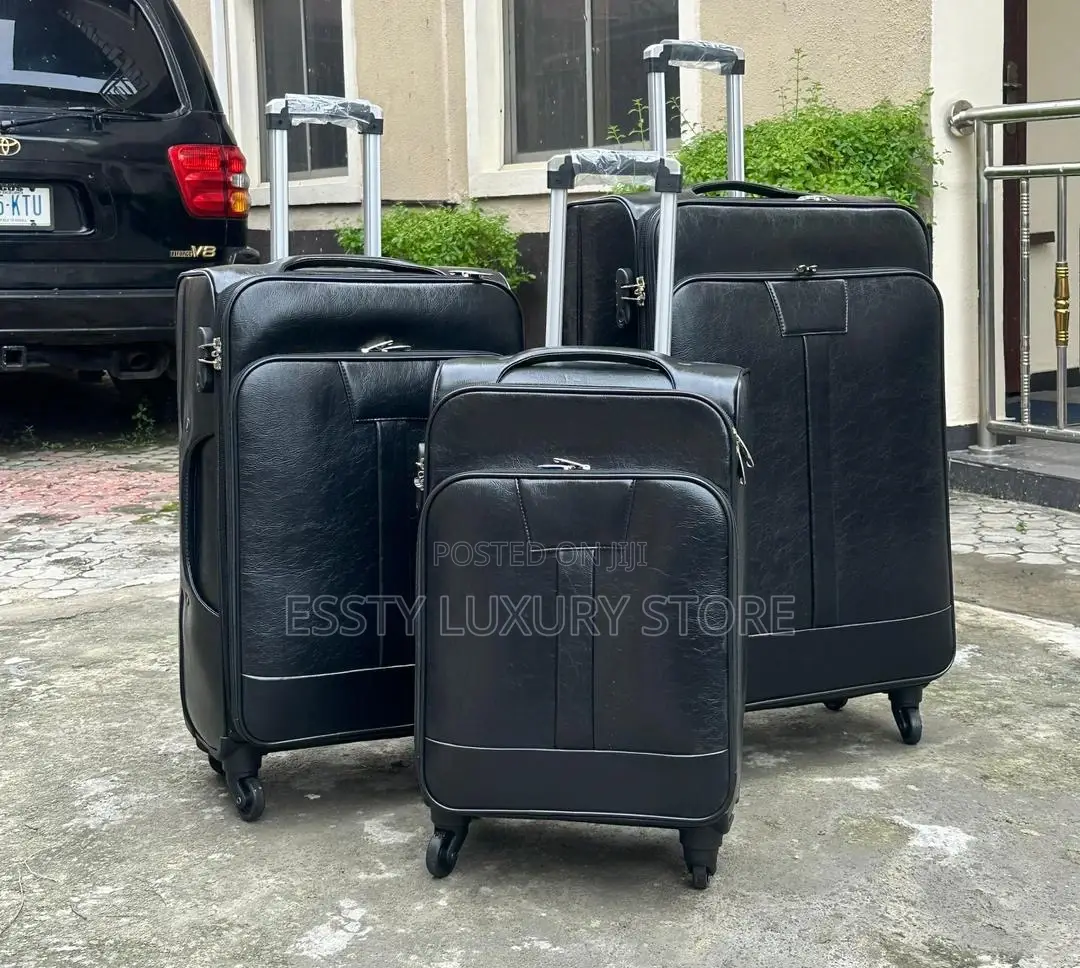 Pure Leather Travel Box . Set of Three