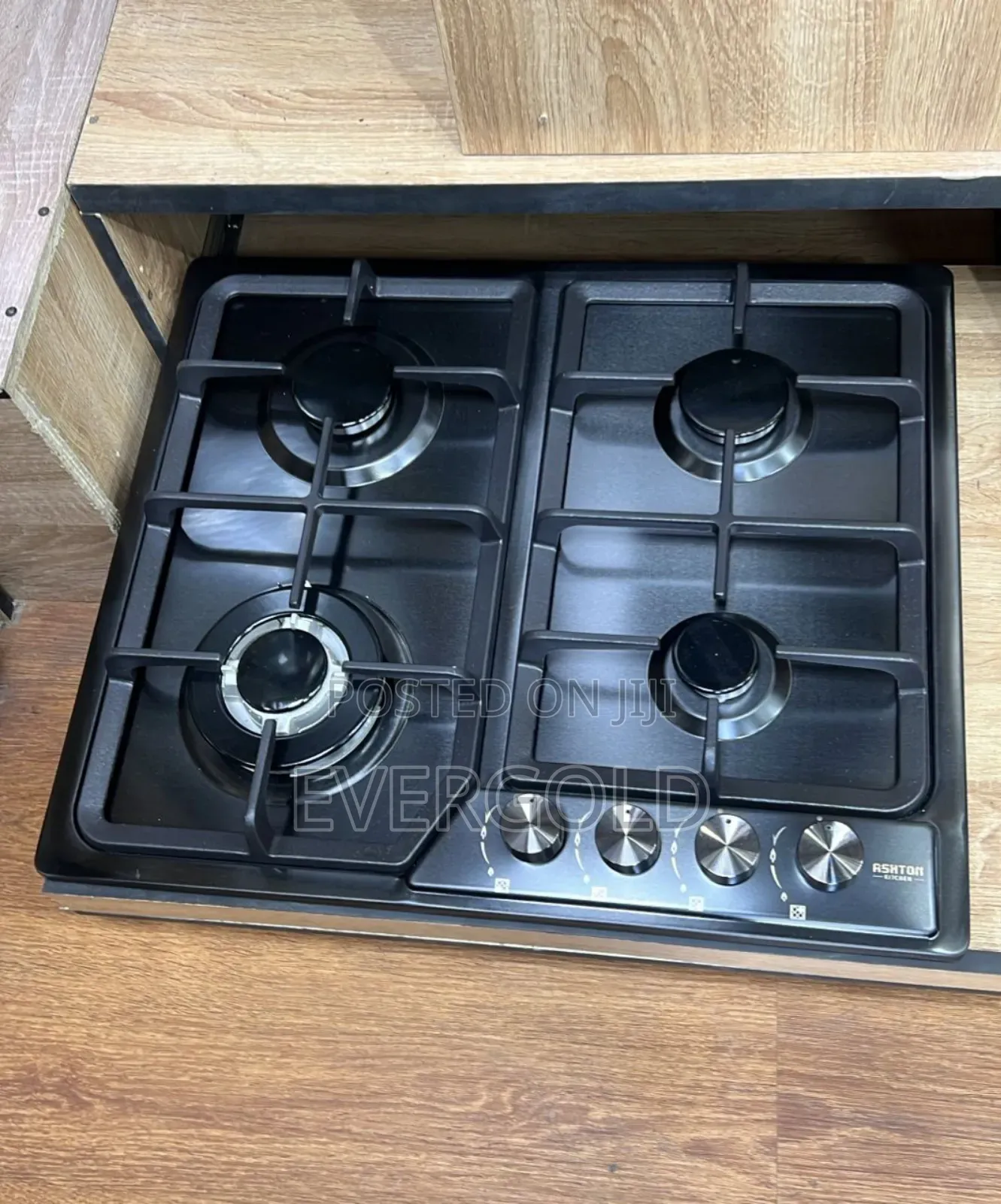 4 Burner Built-in Stainless Black Gas Cooker Available