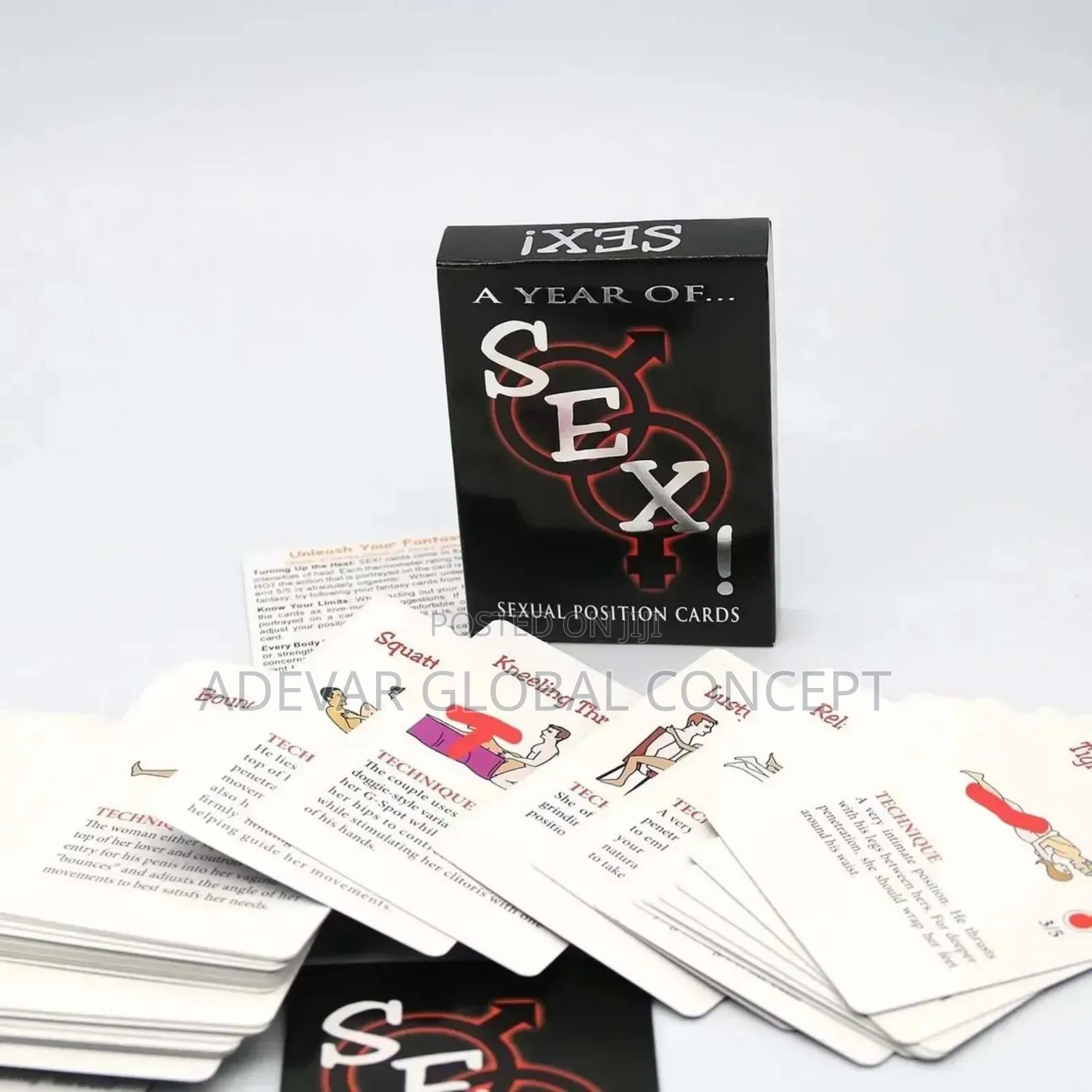 A Year of Sex Sexual Position Role Play Card Game Gift