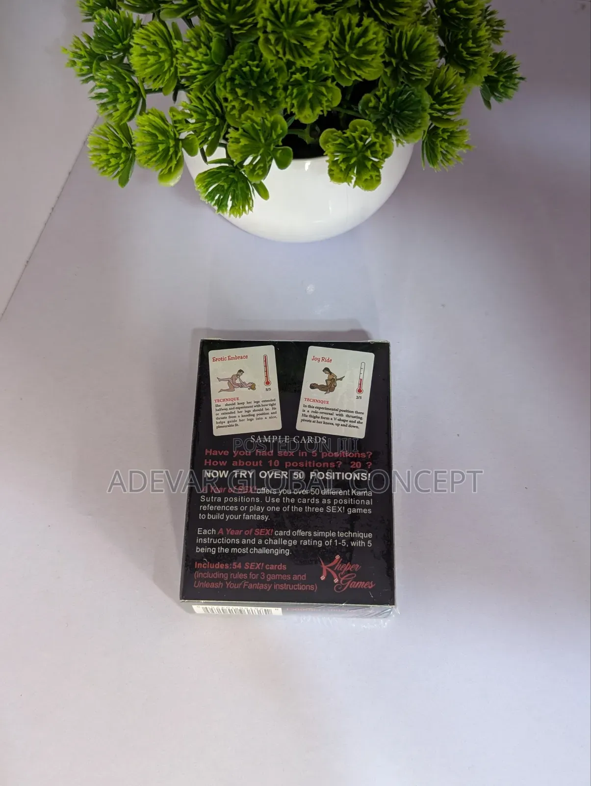 A Year of Sex Sexual Position Role Play Card Game Gift