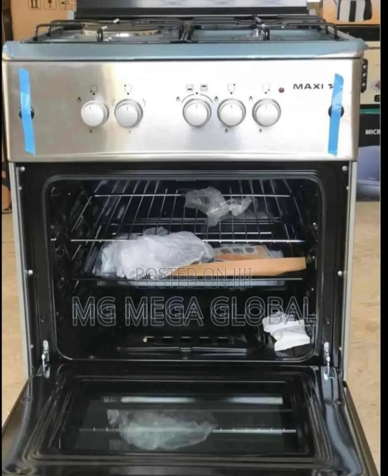 New Maxi 4 Burners Gas Oven And Grill