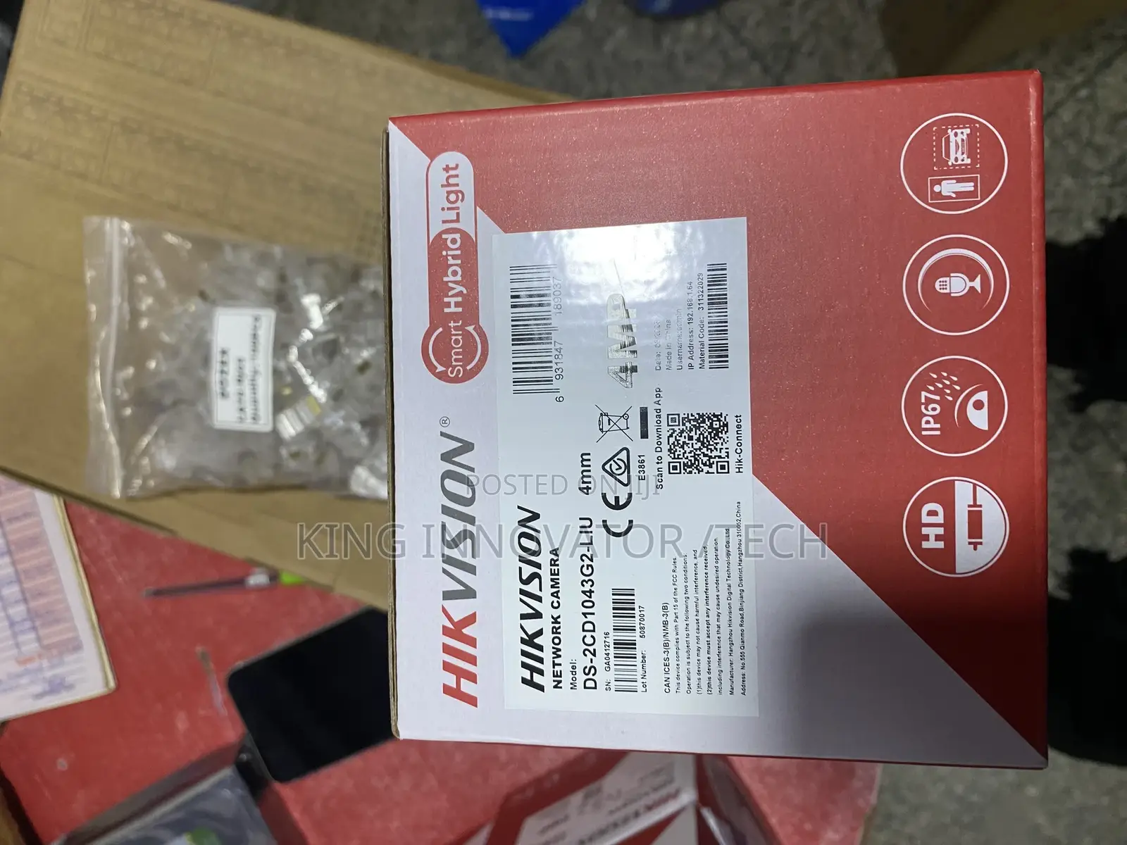 Hikvision Smart Hybrid Light Outdoor Ip Camera 2mp Ds-2cd1023g2-Liu