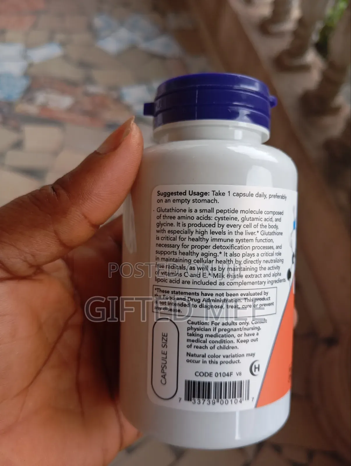 Now Foods Glutathione, 500mg X 60