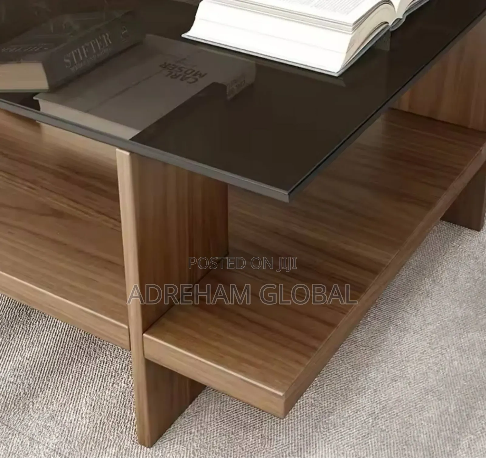 Transparent Glass Nordic Coffee Table Corner Unique Table Aesthetic