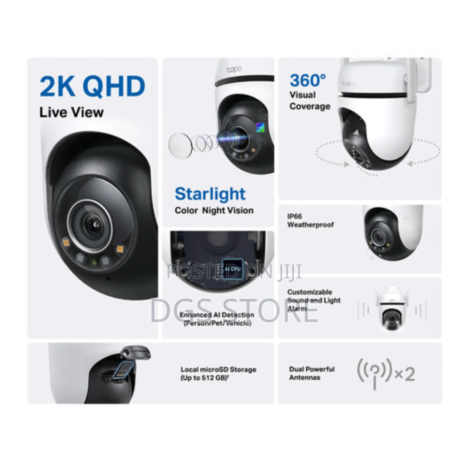 Tapo C520ws Outdoor Pan Tilt Security Wi-Fi Camera