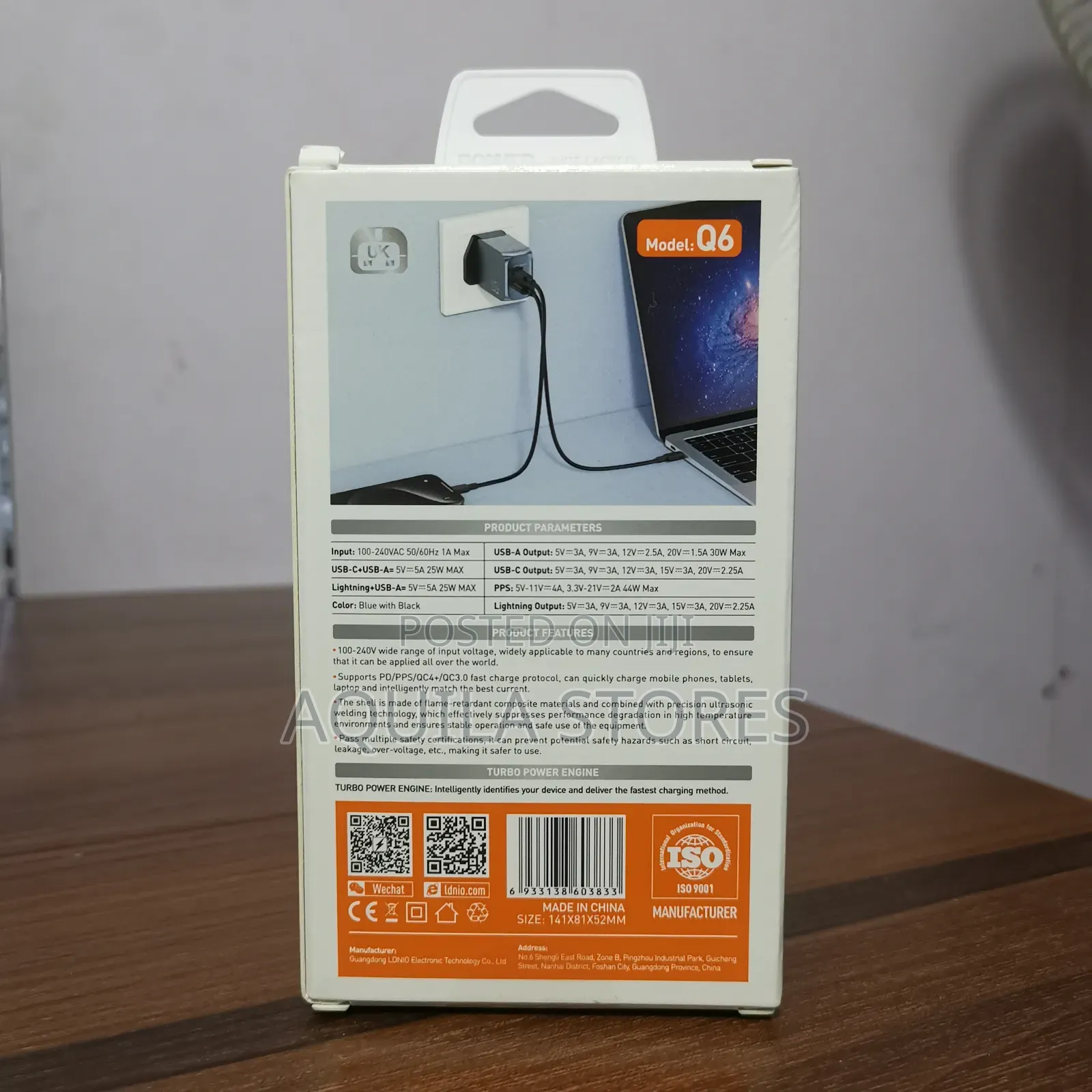 Q6 Gan 45w Super Fast Charger