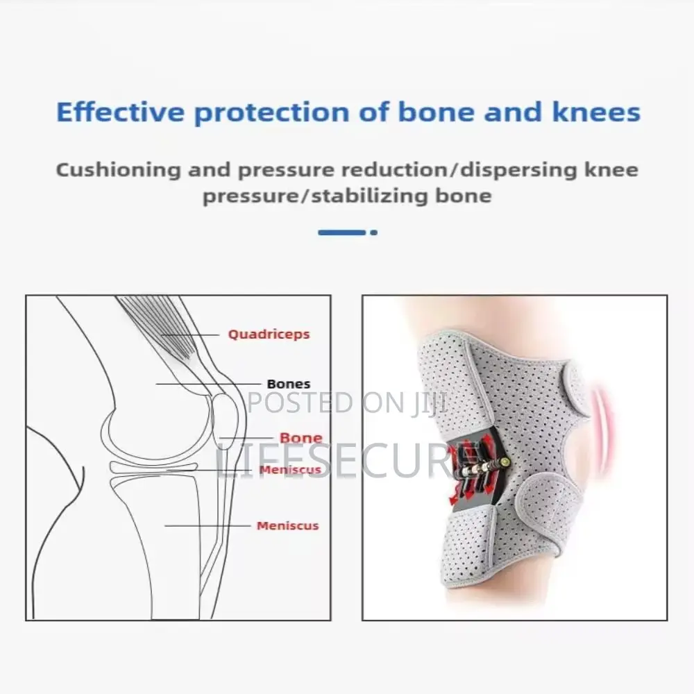 Powerful Kneel Brace Support With Spring ( Pair )