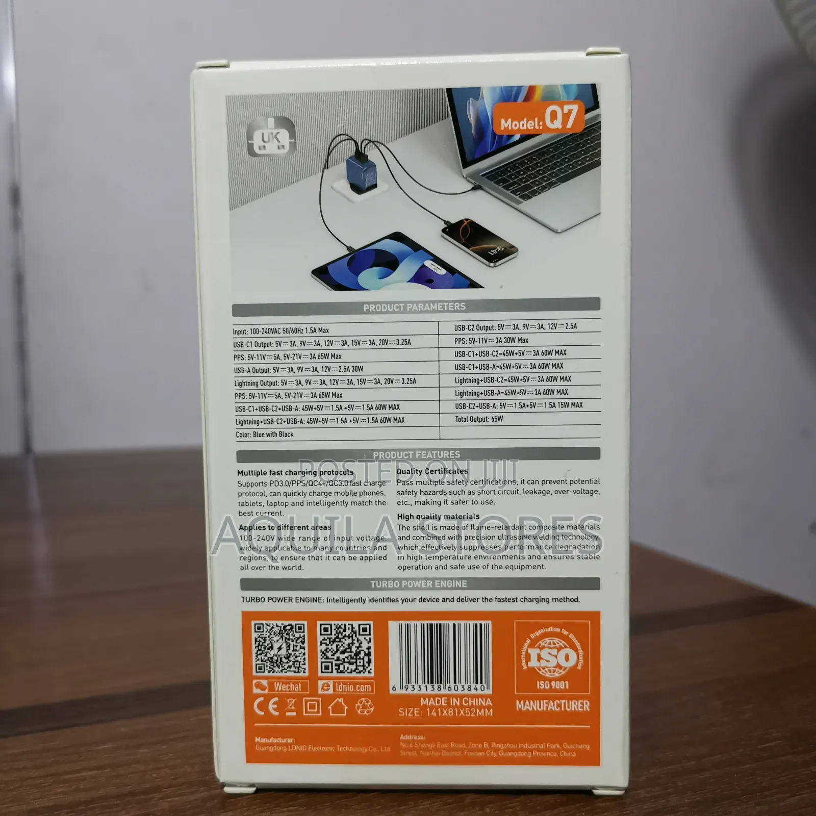 Ldnio Gan 65w Super Fast Charger