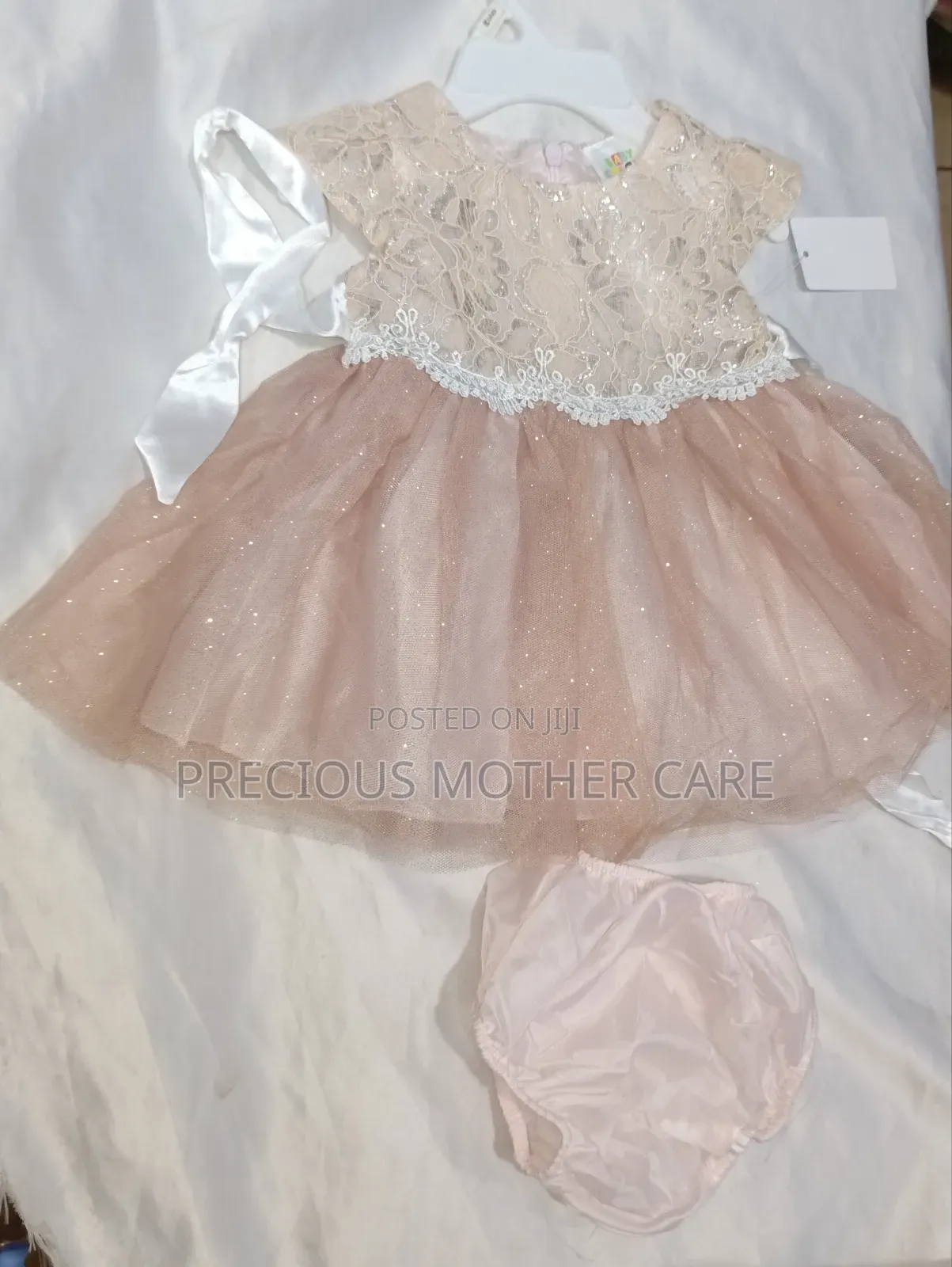 Baby Girl Ball Dress With Pant 2 Pics