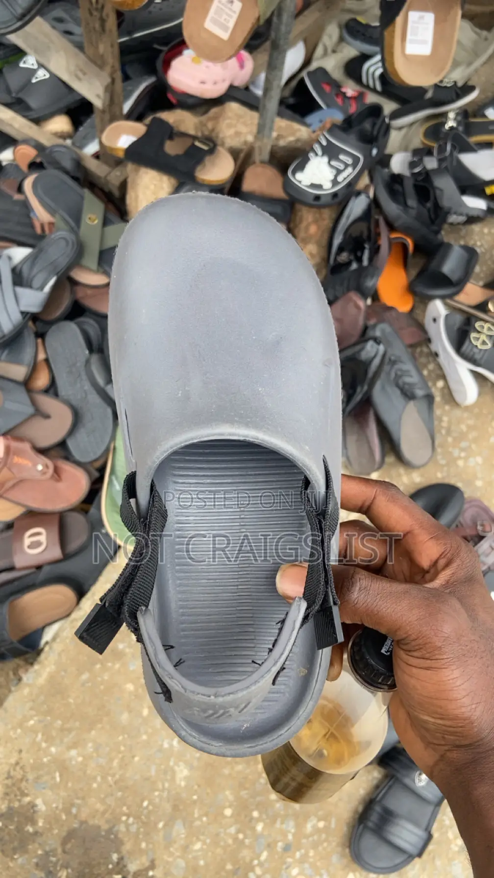 Grey Nike Calm Mule Slip On
