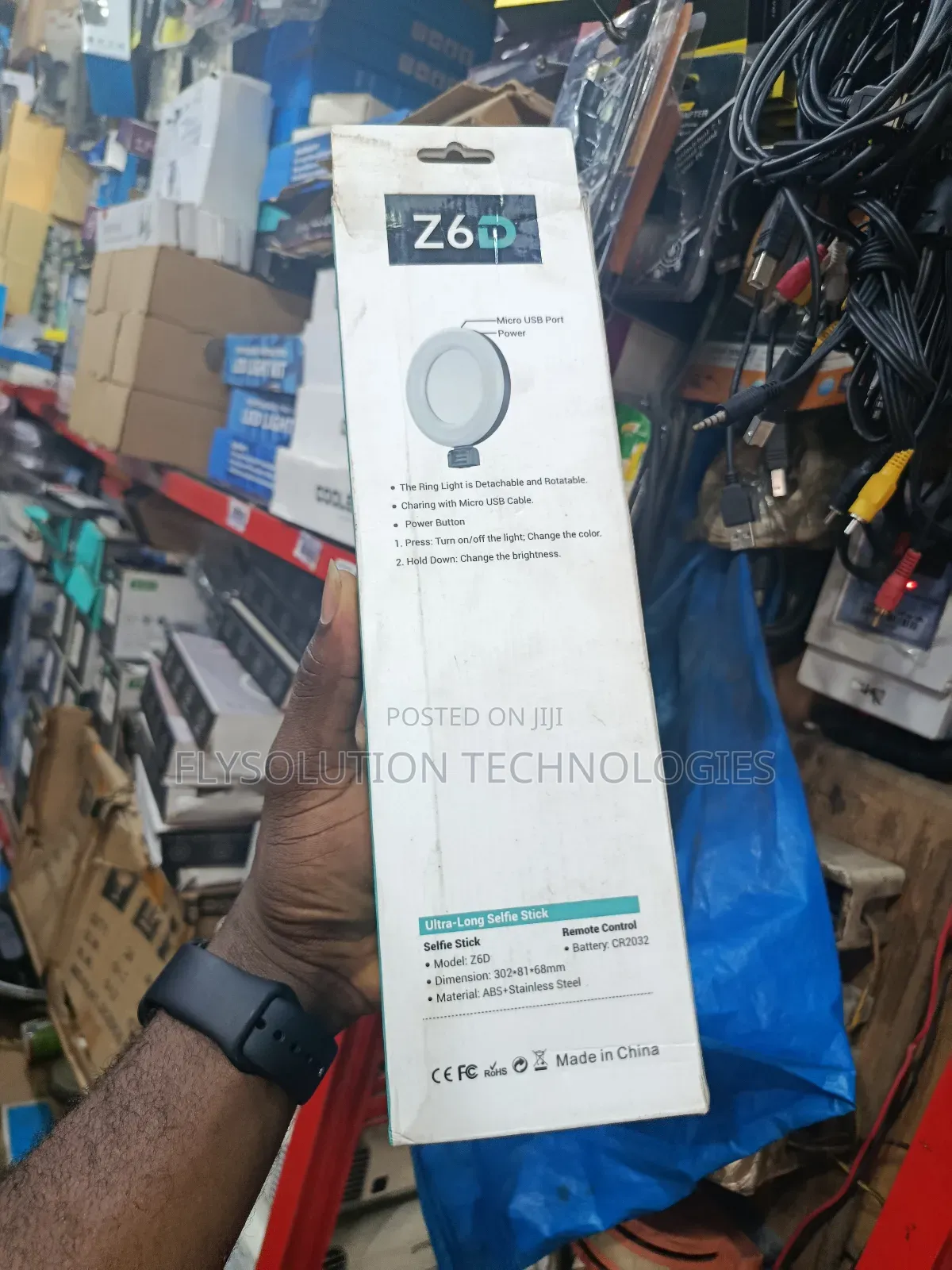 Z6d Selfie Stick Tripod Stand With Fill Light