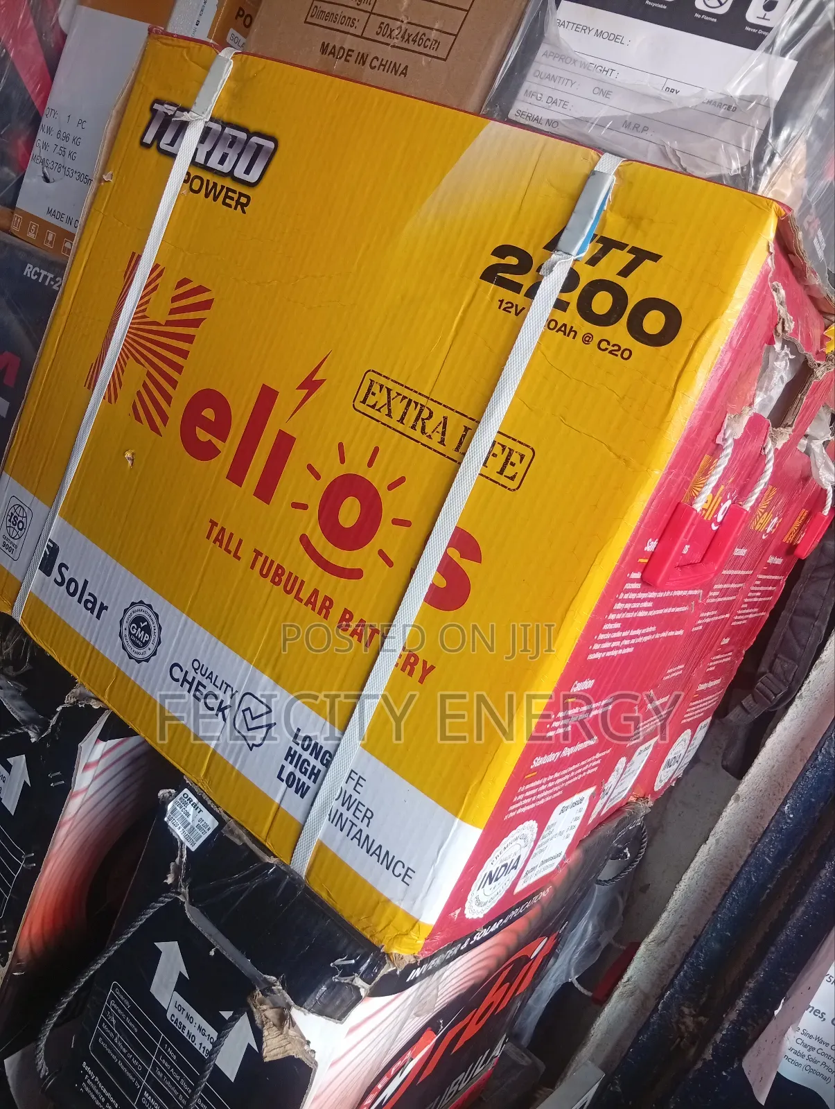 Helios Tubular Battery 220amps 12v