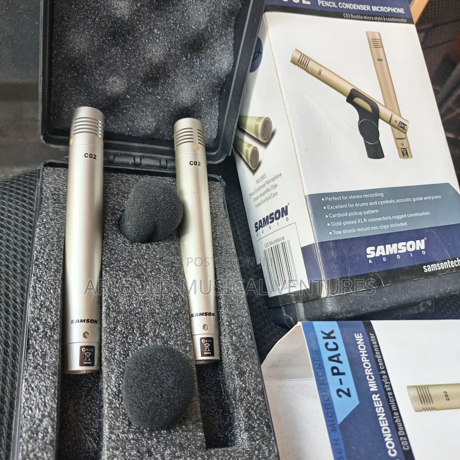 Original Professional Samson Condenser Microphone C02 Big Name