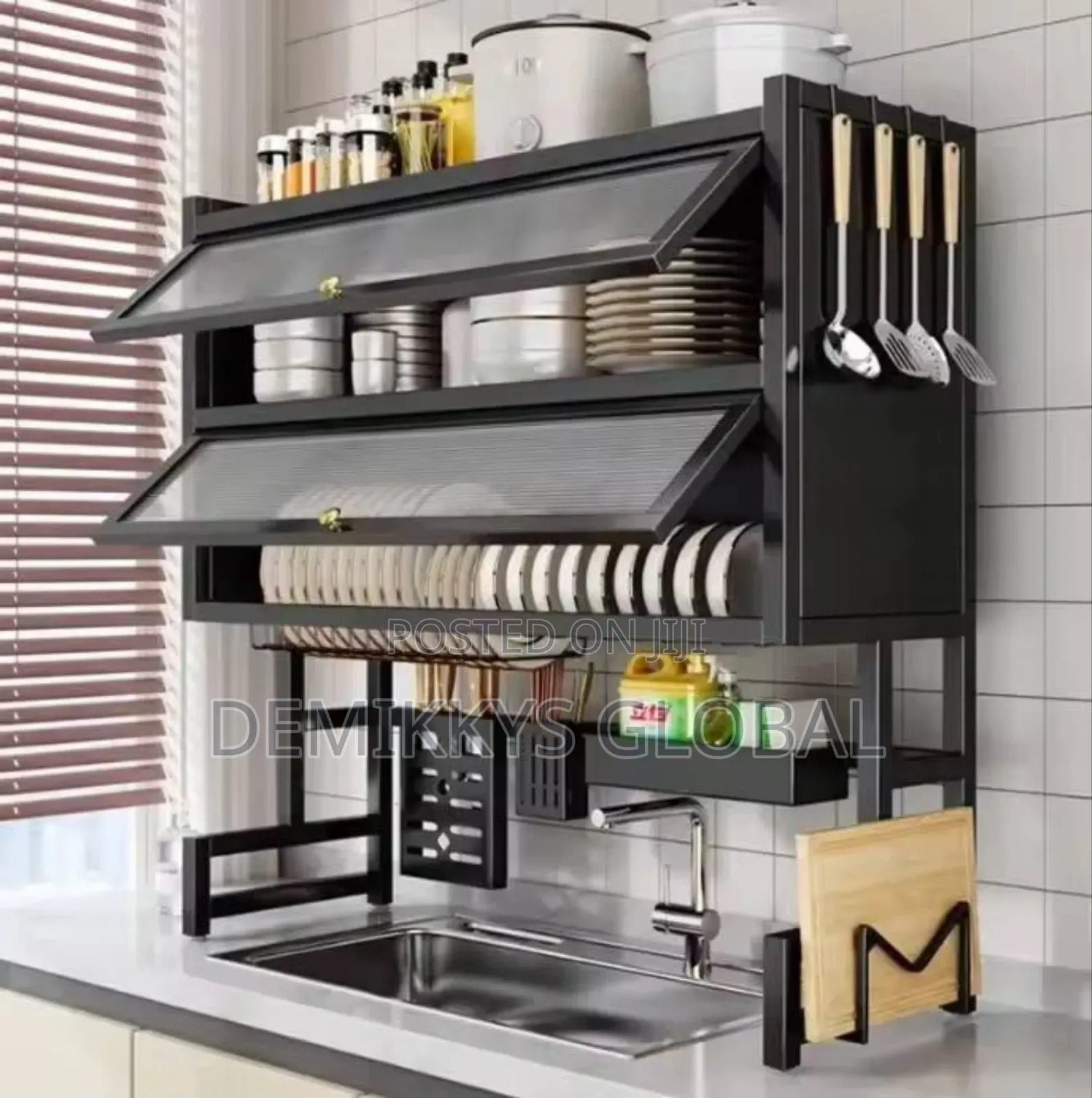 Stainless Steel Over the Sink Dish Rack