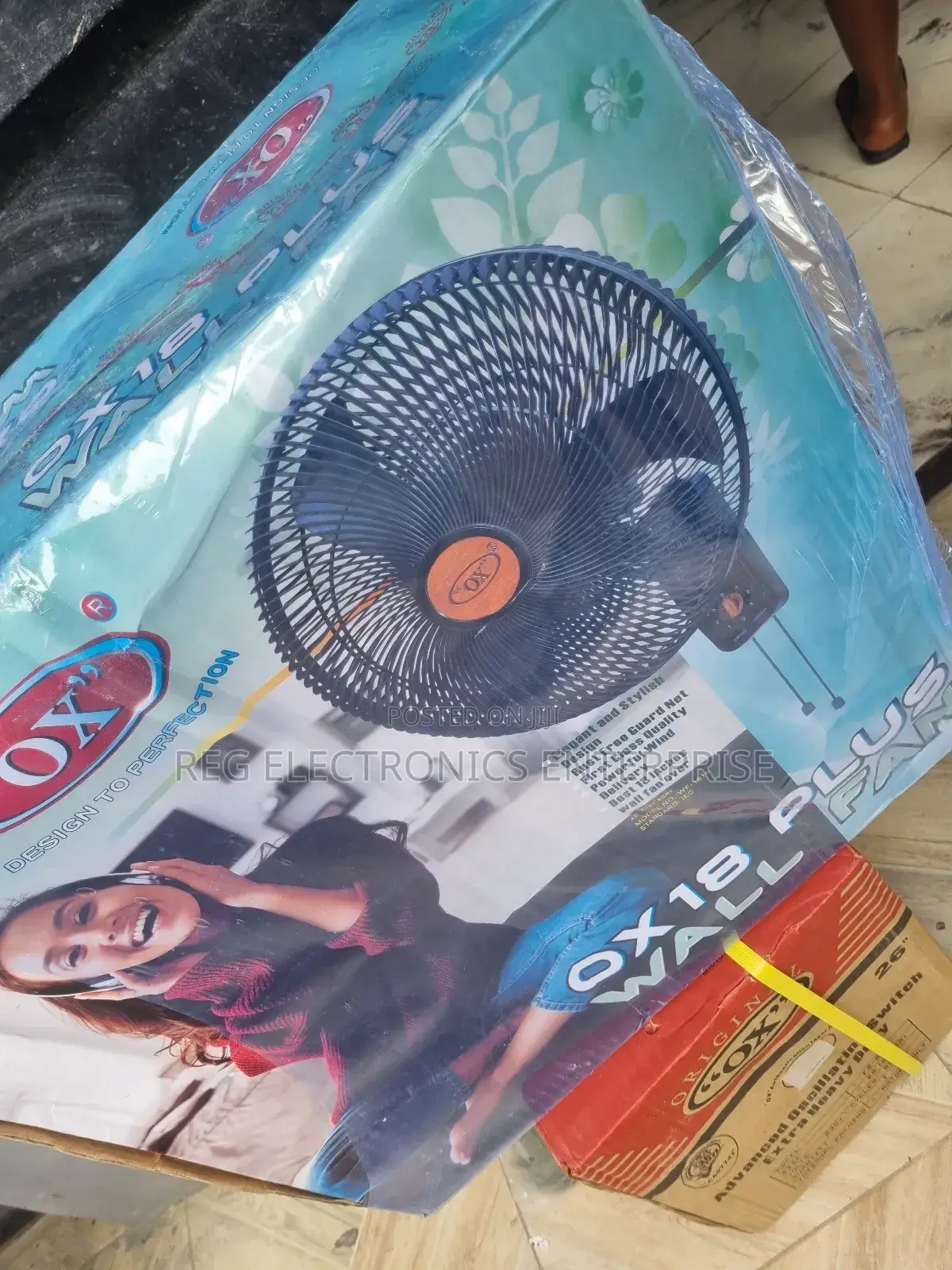 Ox Black Standing Fan Brand New