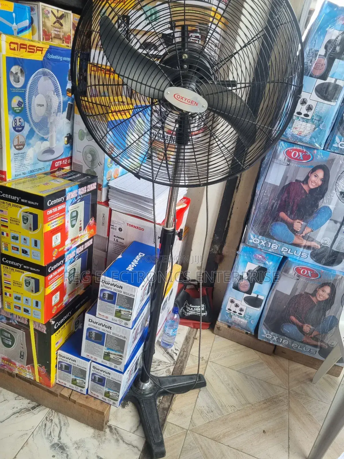 I Deal on Oxygen 20 Inches Standing Industrial Fan