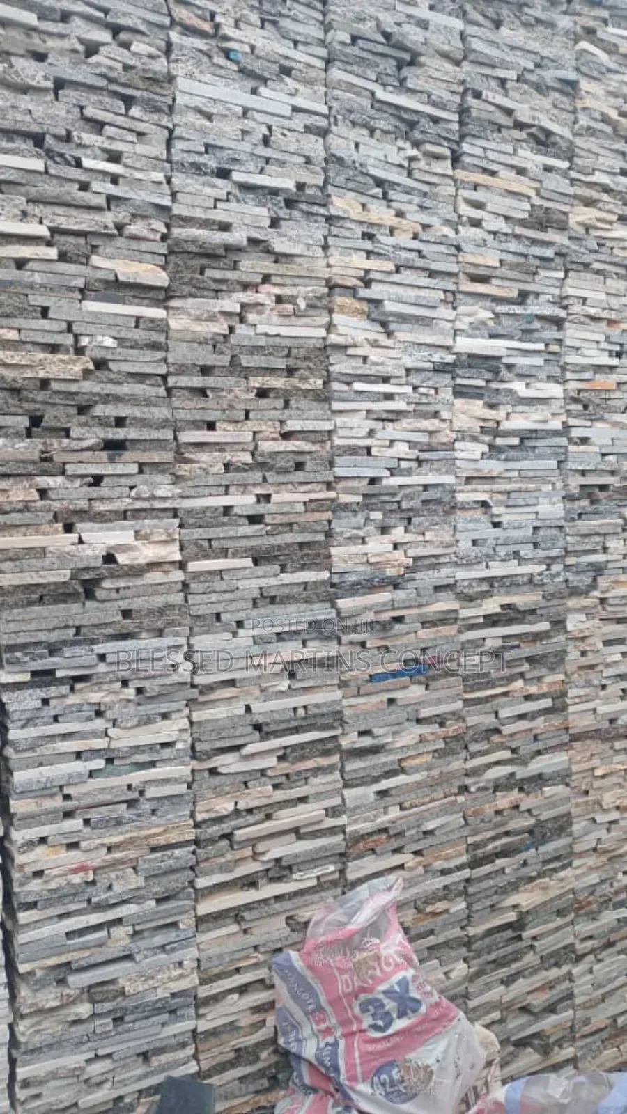 Marble Stone Pieces, Good for Outside Walls,Fence, Pillars, Etc.