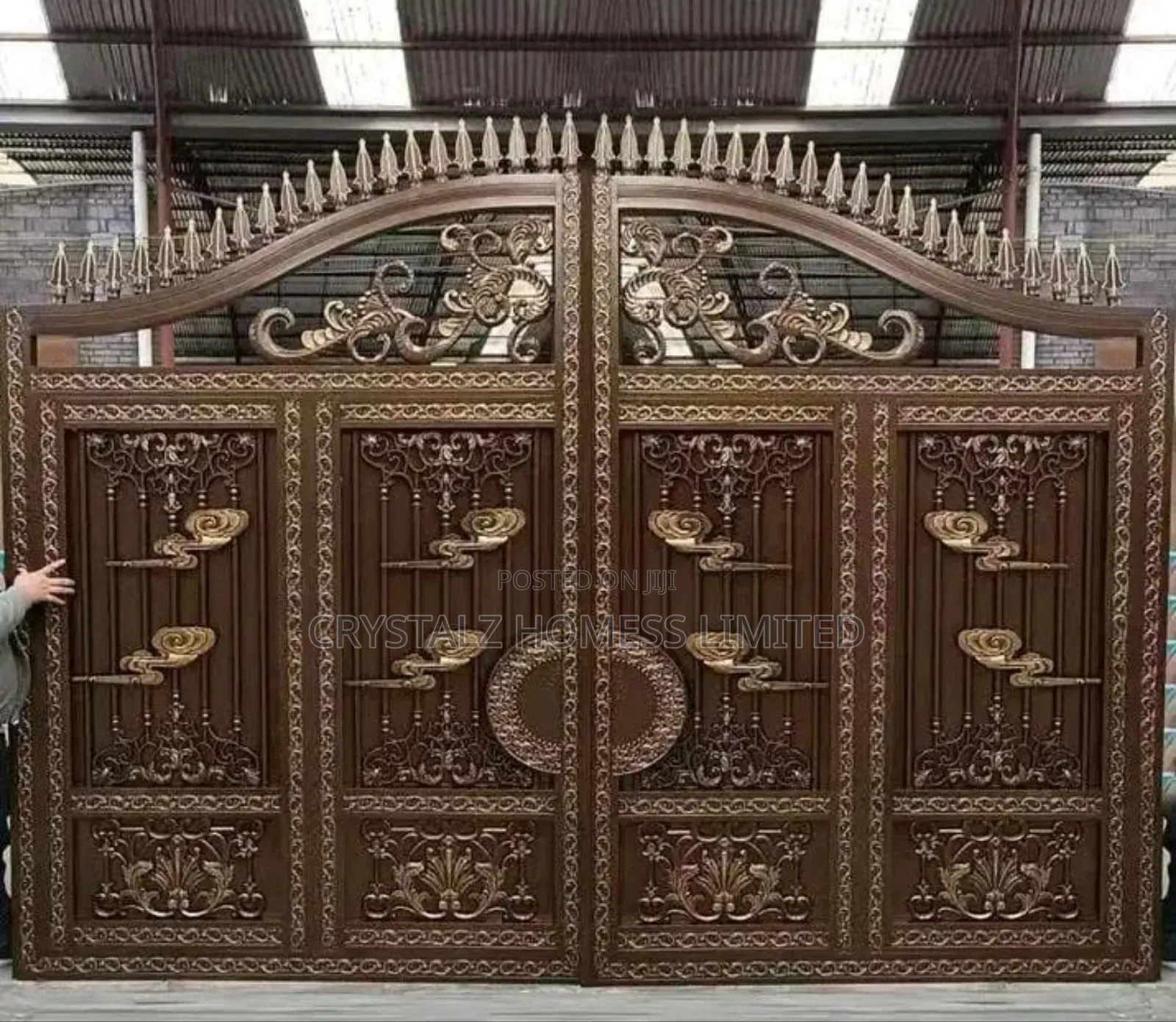 ( Luxury Gate ) Copper Steel Gate