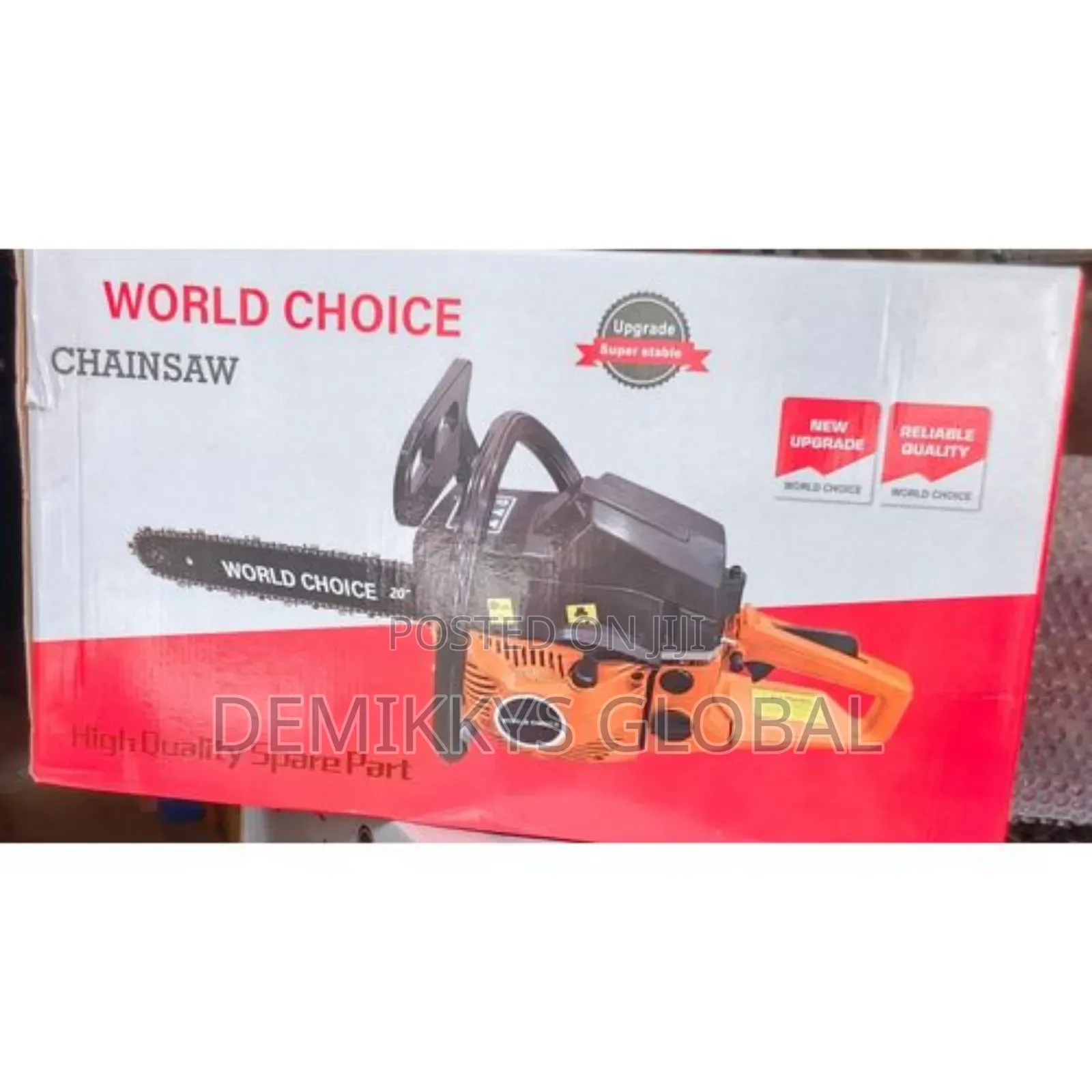 World Choice Gasoline Chainsaw Machine 20" 52cc
