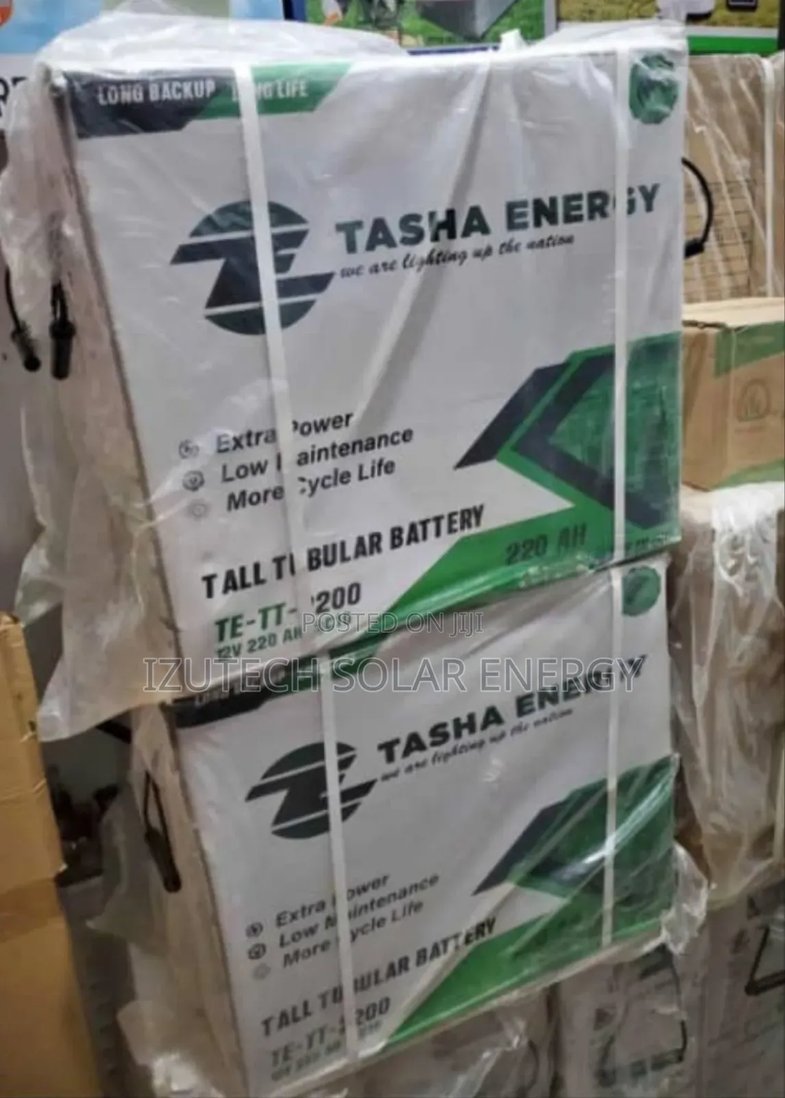 Tasha 220ahs Tubular Battery 12v