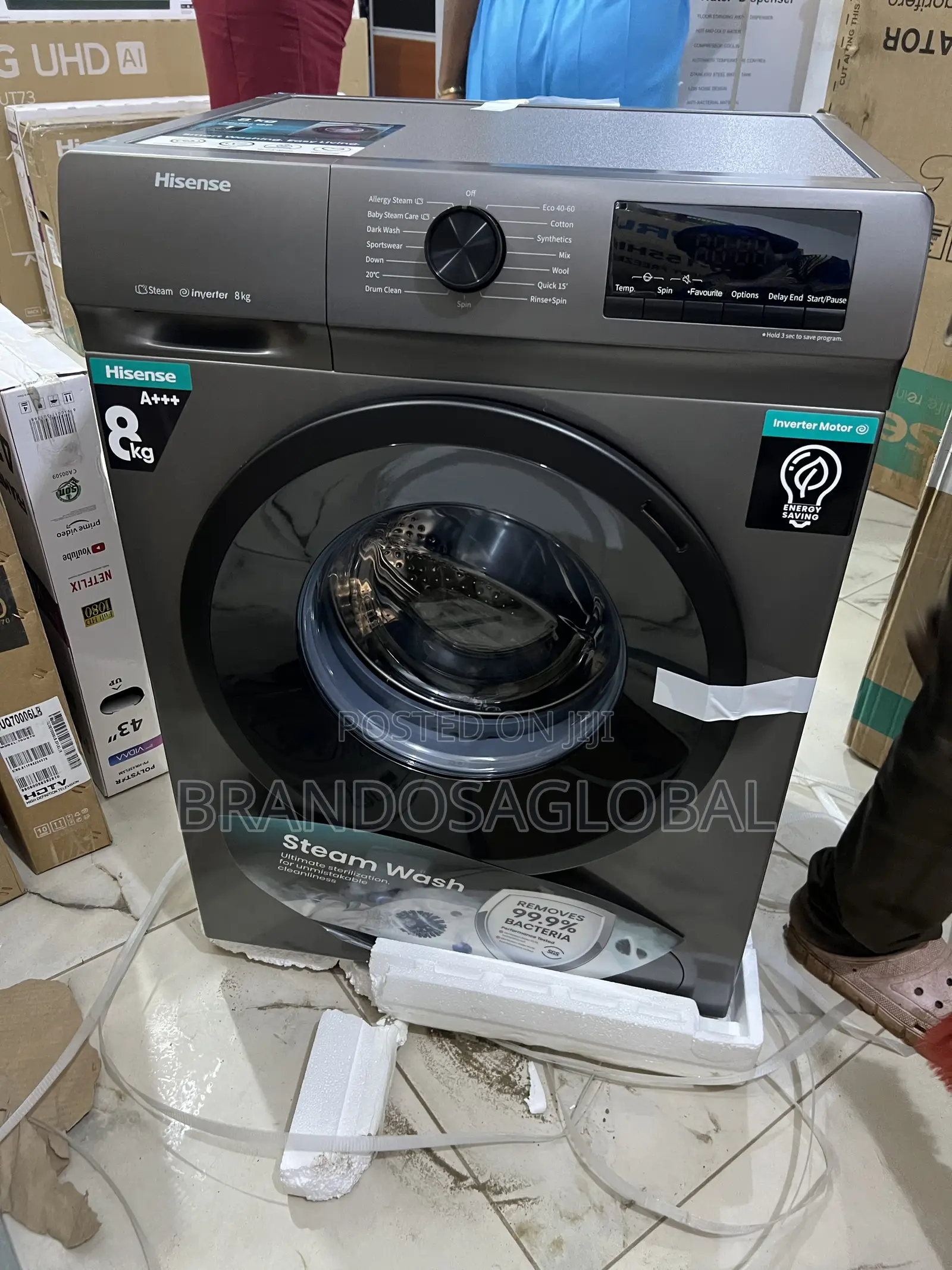 Hisense 8kg Auto Front Load Smart Inverter Washing Machine