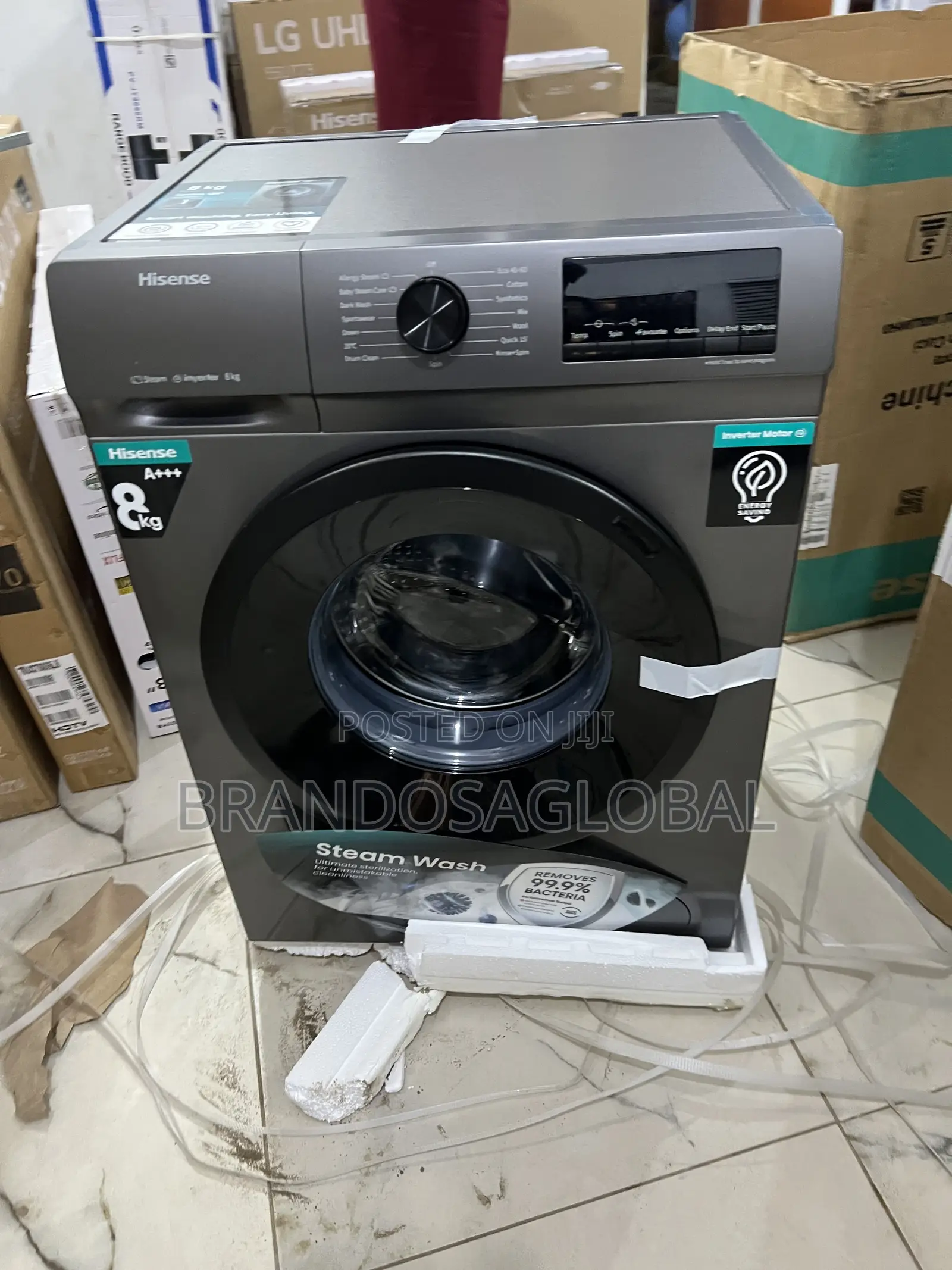 Hisense 8kg Front Load Inverter Washer – Energy Saving Silent Wash