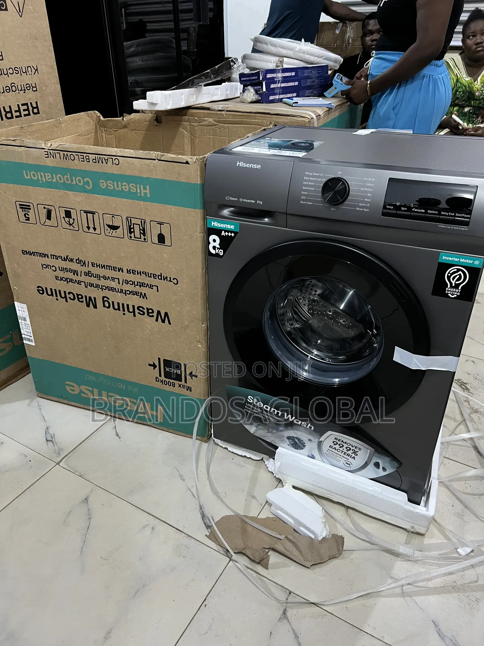 Hisense 8kg Wfqp8014t – Elegant Inverter Front Load Design