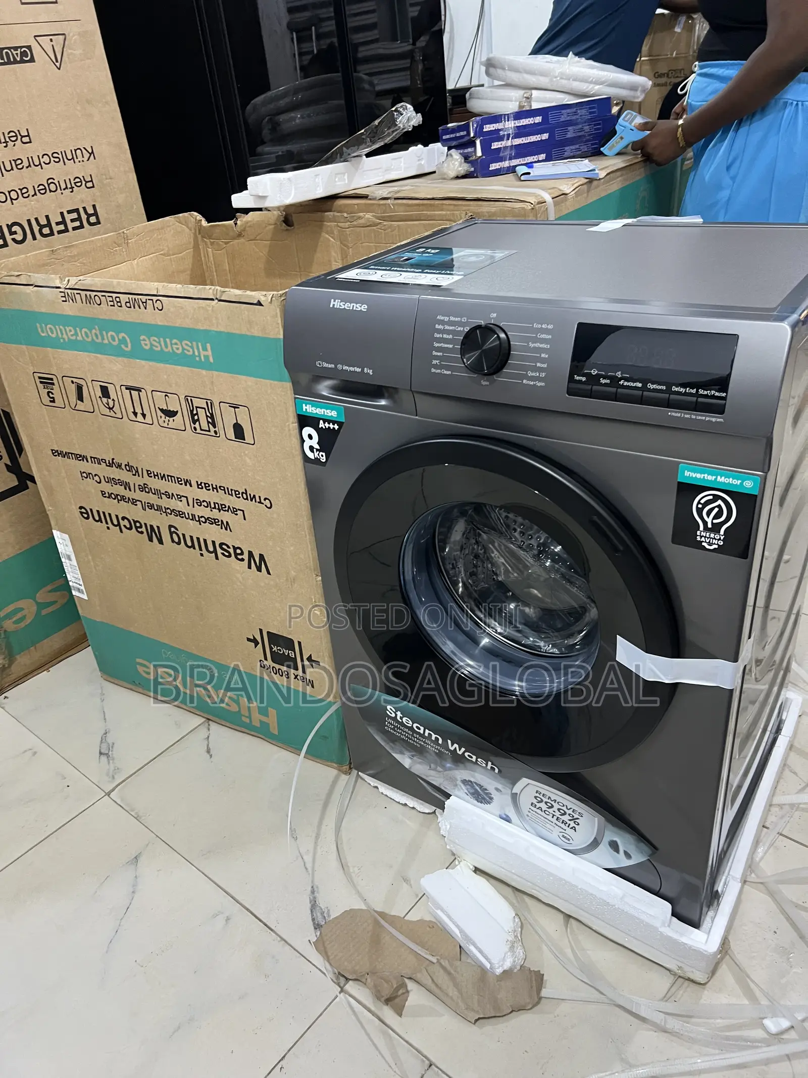 Hisense Front Load Automatic Washing Machine – 8kg Capacity