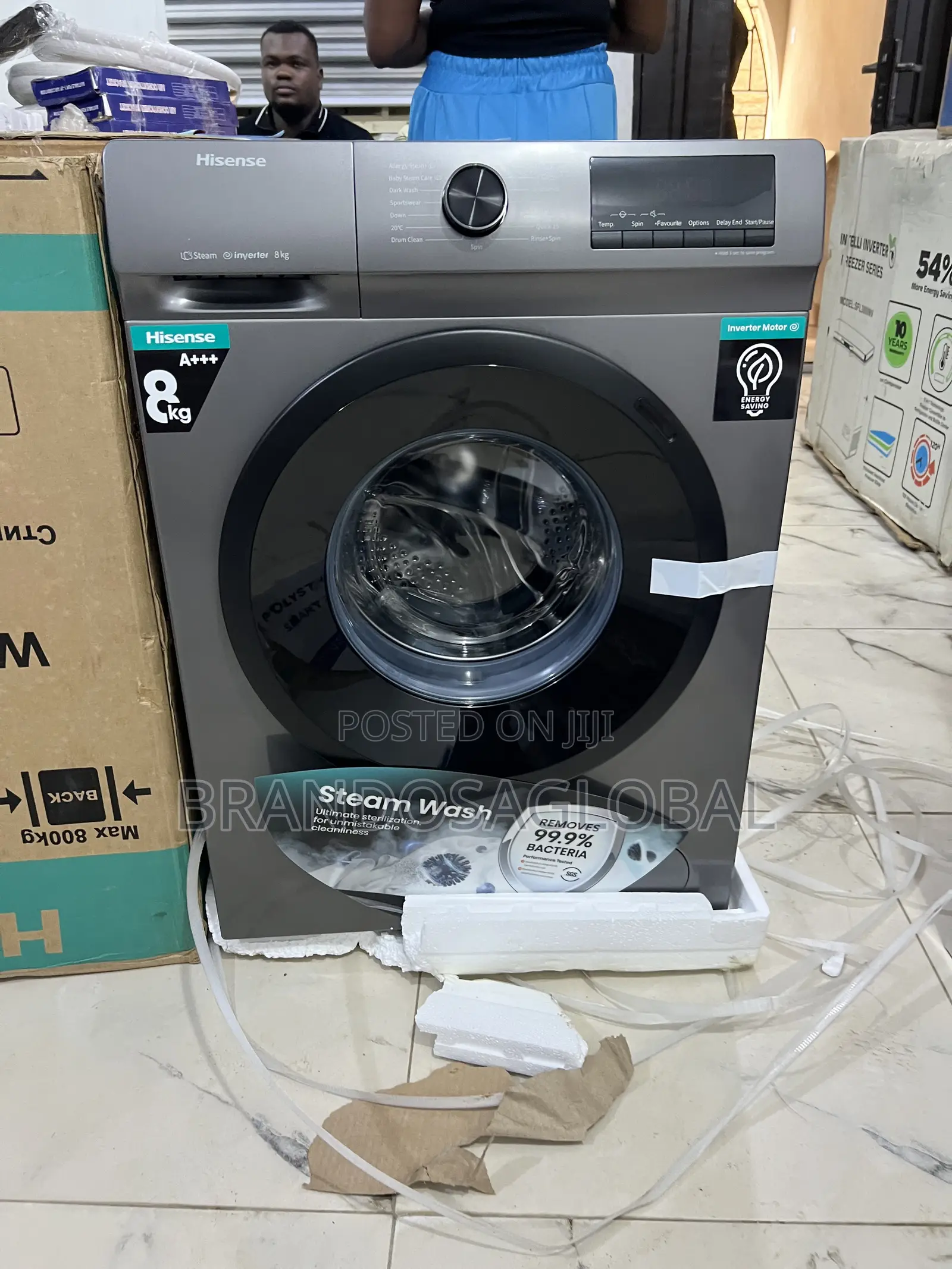 Hisense 8kg Front Load Inverter Washer – Durable Stylish