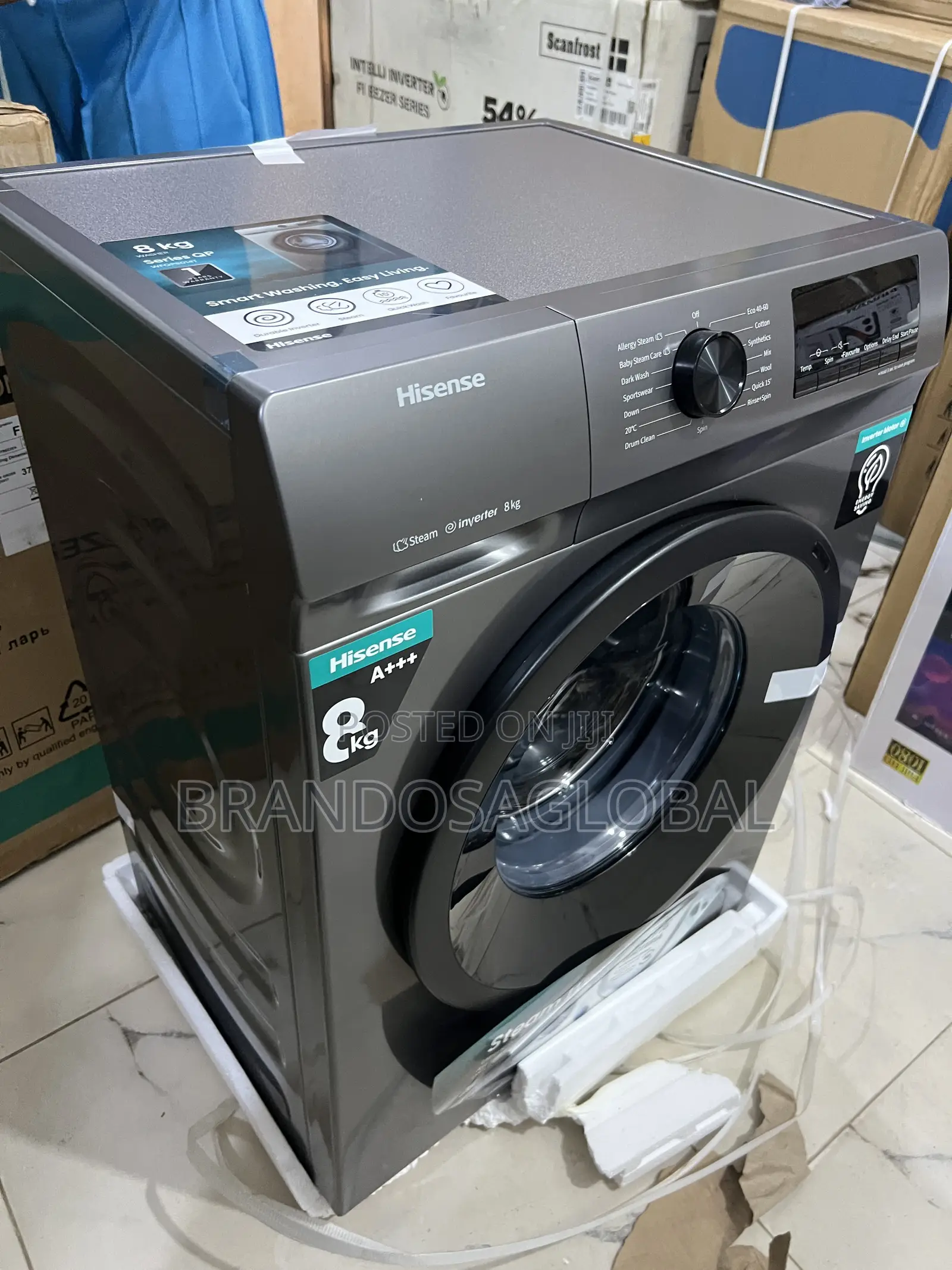 Hisense 8kg Automatic Washer – Premium Front Load Design