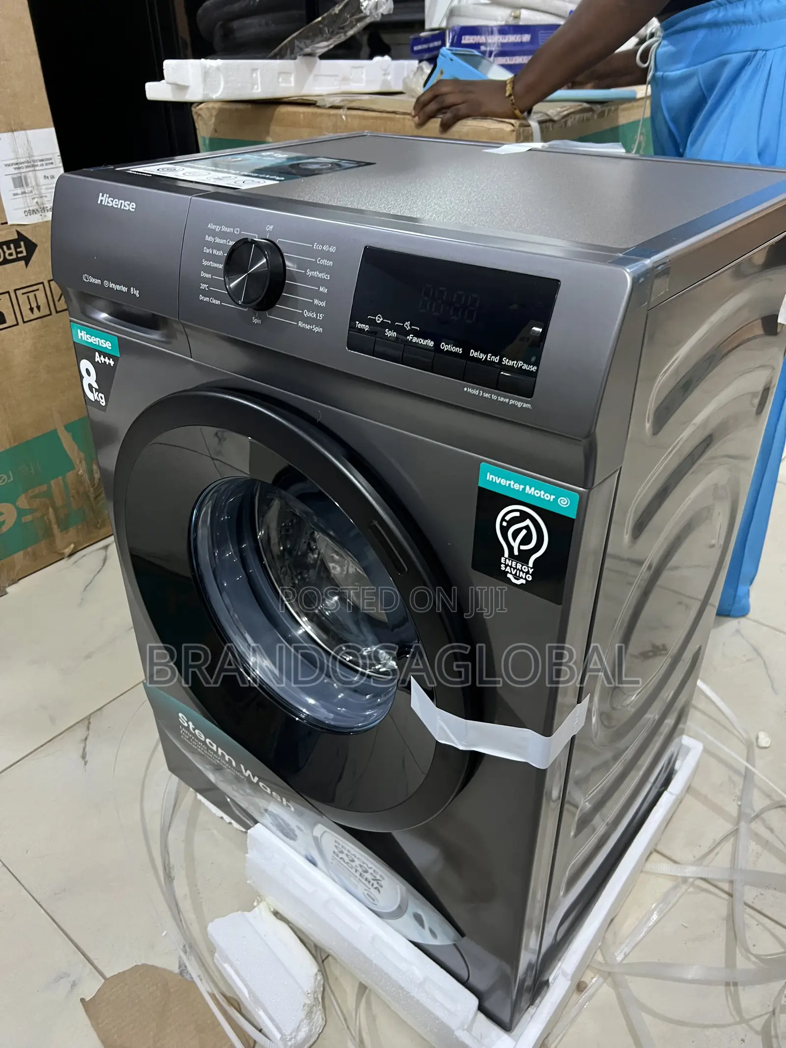 Hisense 8kg Automatic Washer – Quiet Spin, Deep Wash