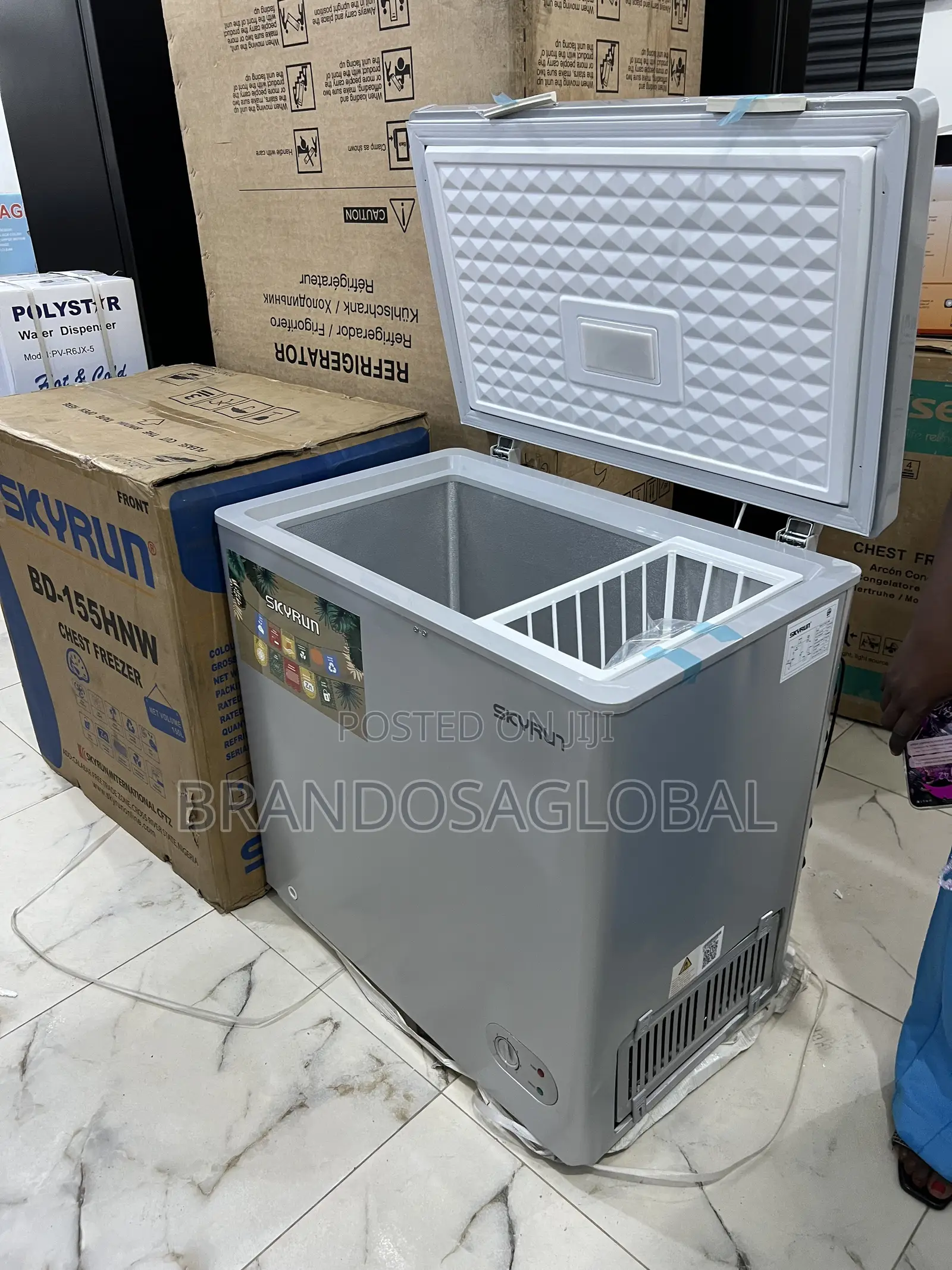 Skyrun Chest Freezer Bd-155hnw – Fast Cooling Durable Body